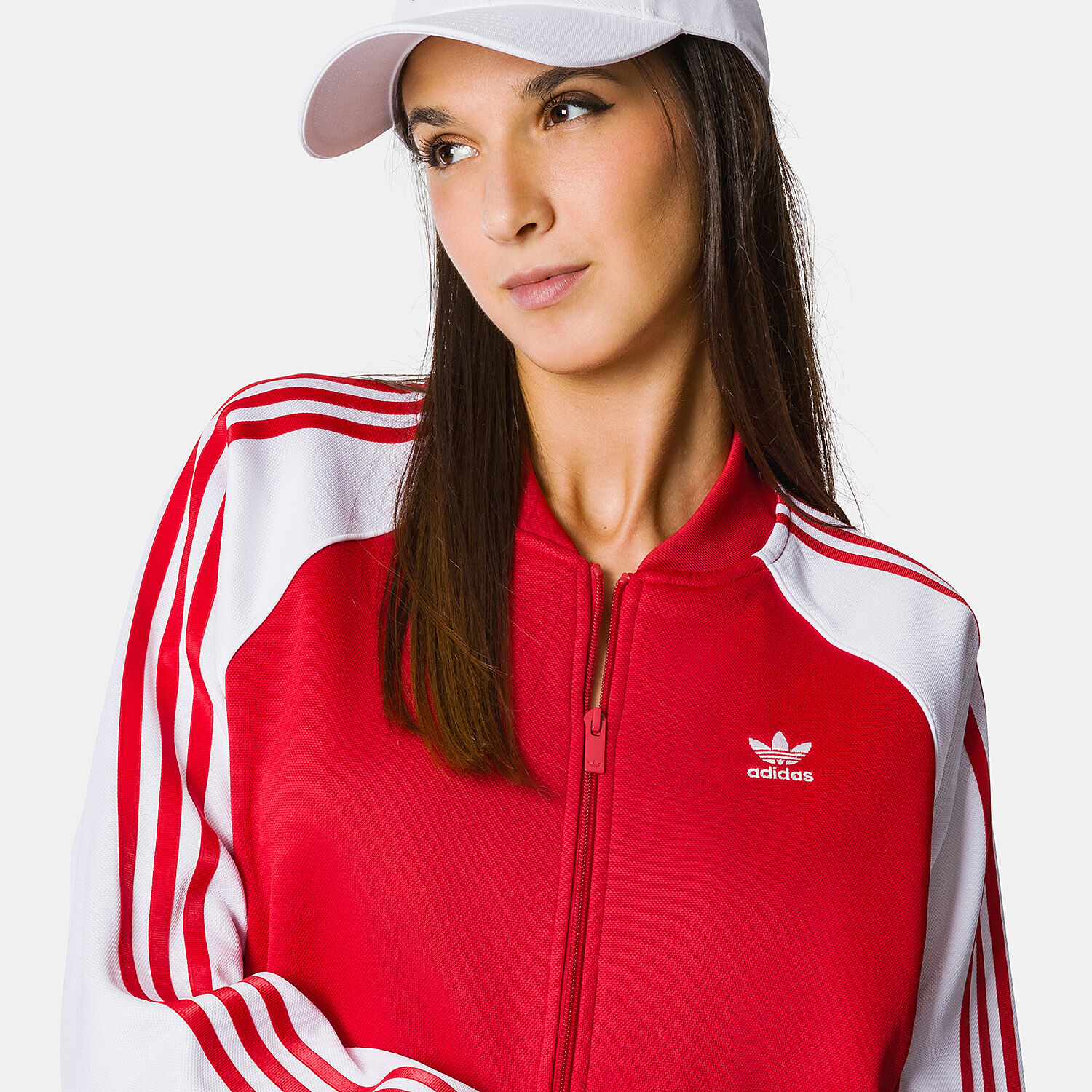 Felpa adidas clearance rossa e bianca