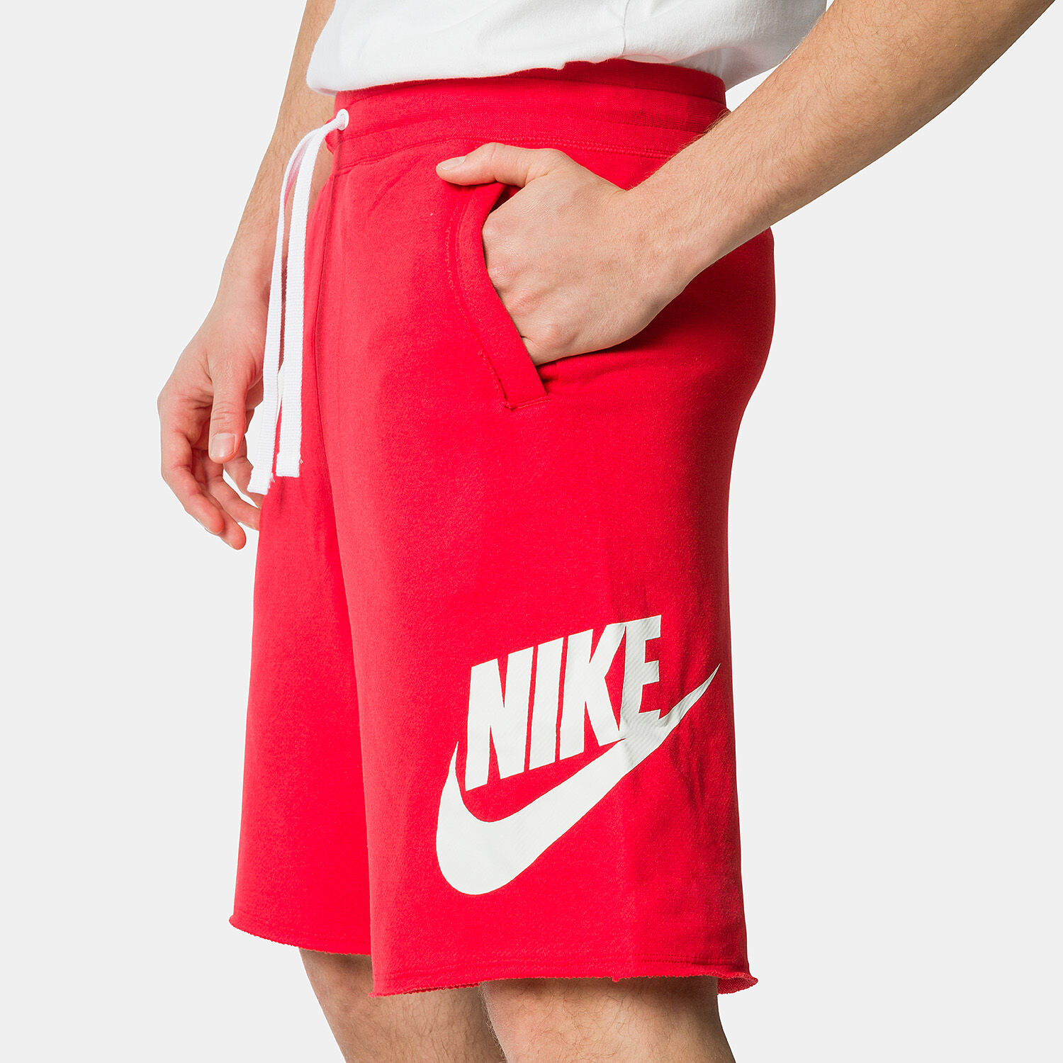 Short Nike Club Alumni rosso e bianco AW LAB