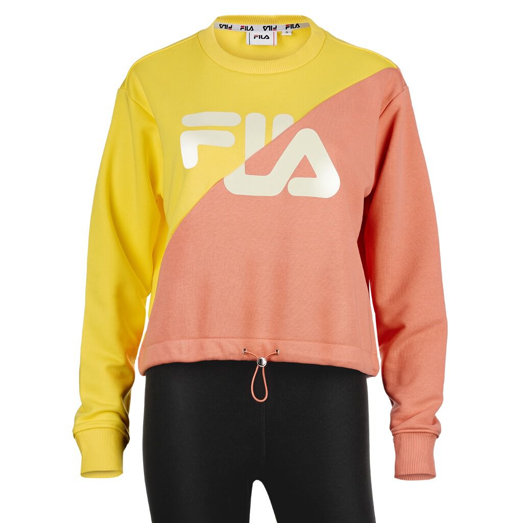Felpa gialla fila new arrivals