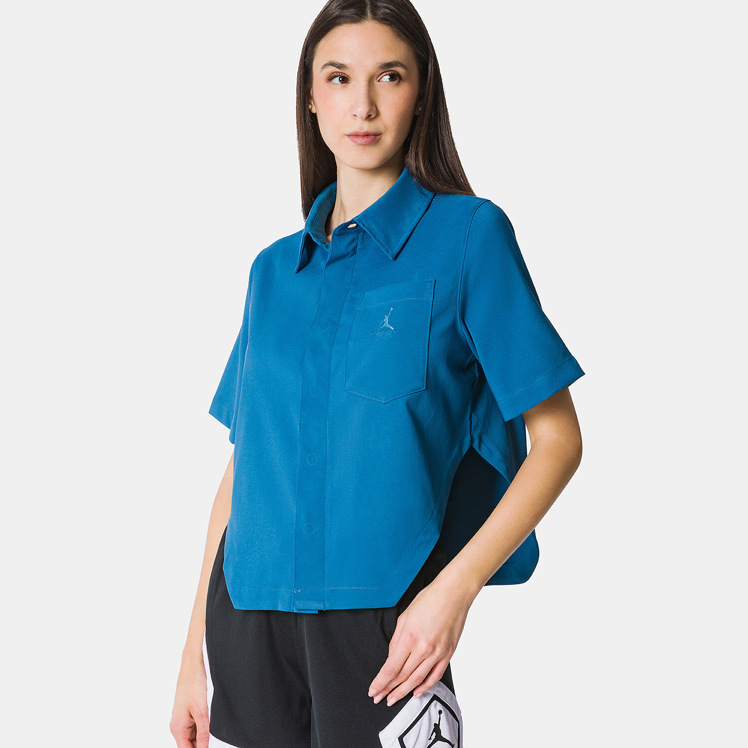 Camicia Jordan Crop blu AW LAB