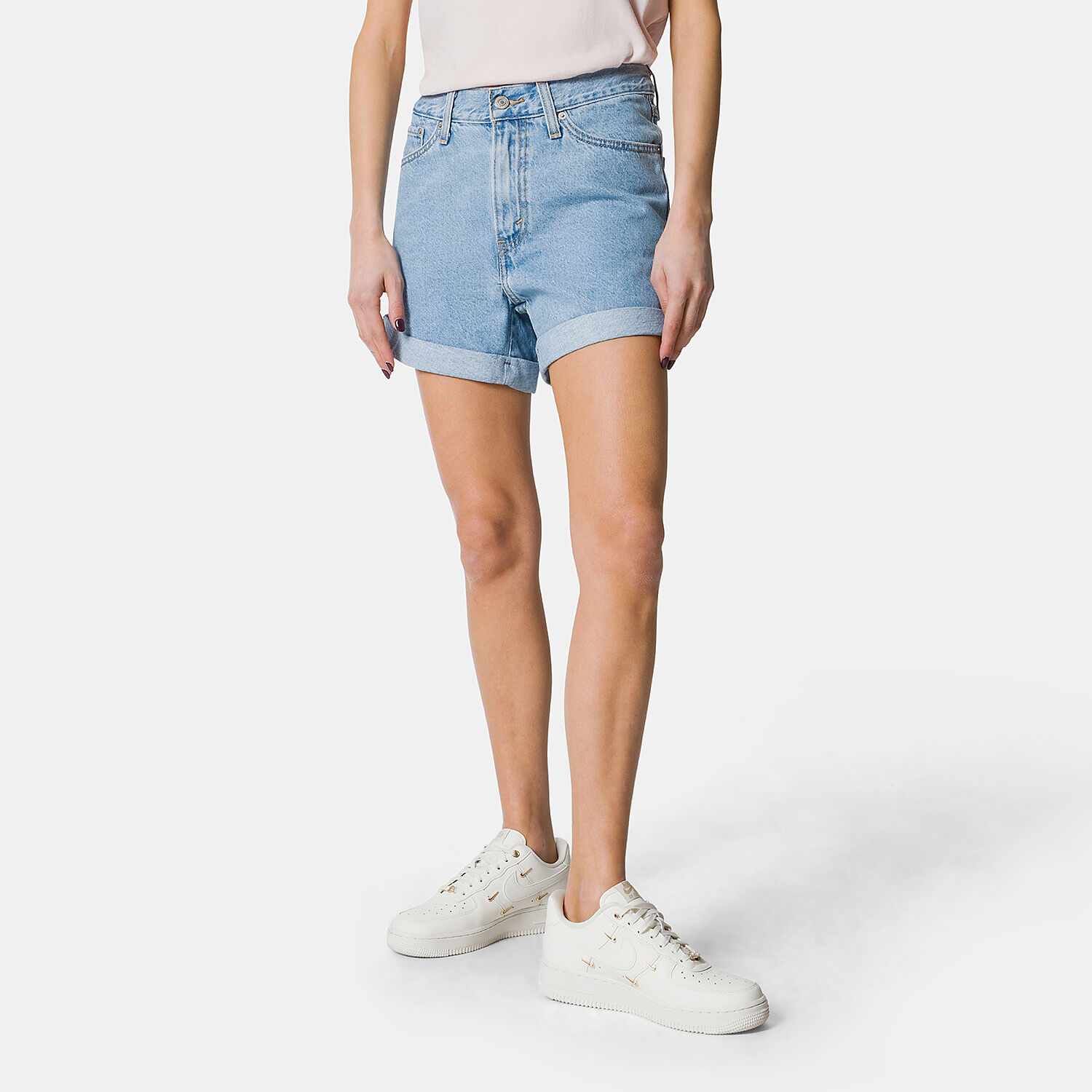 Short Levi s Rolled 80s Mom blu AW LAB