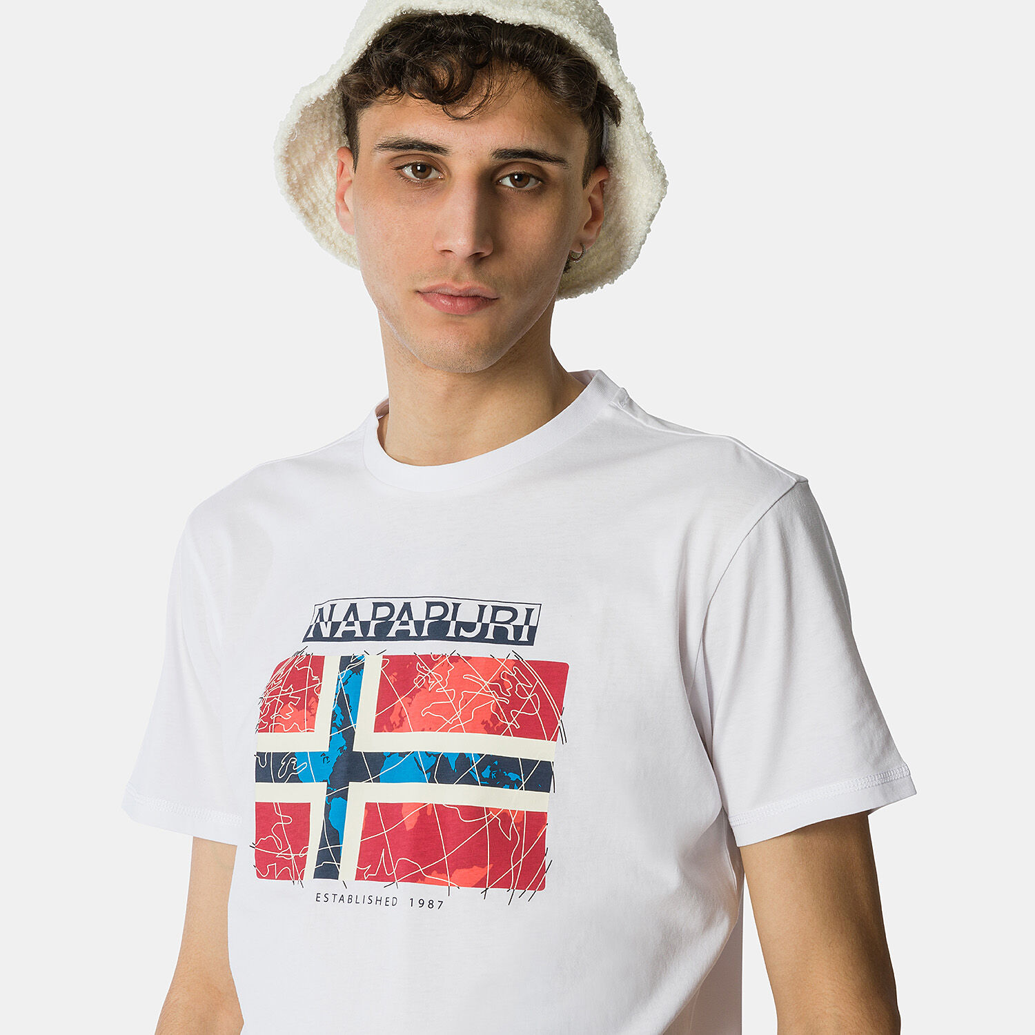T shirt napapijri sale bianca