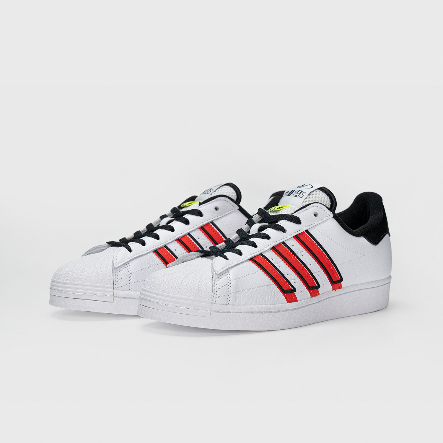 Adidas Superstar bianche e rosse AW LAB
