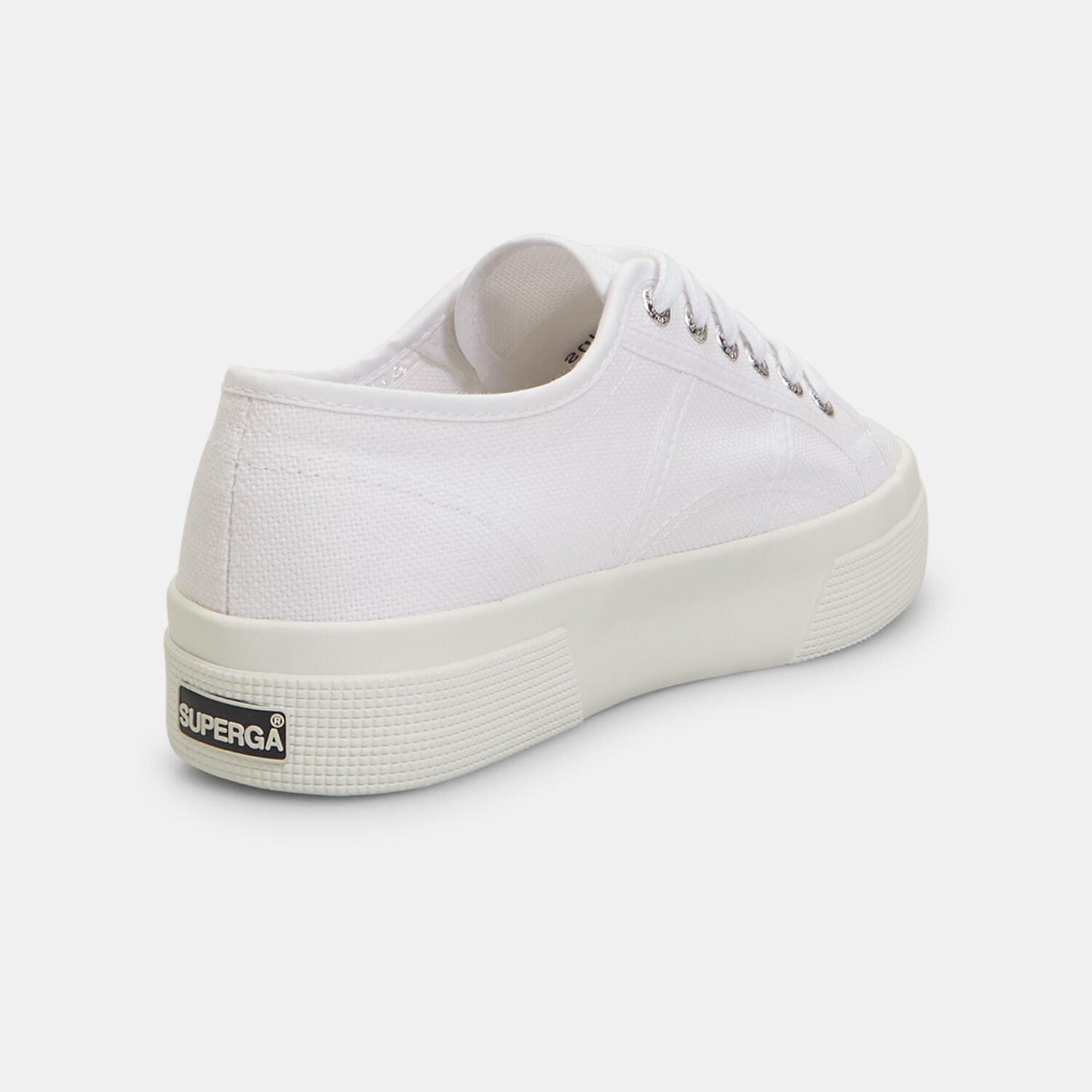 Superga 2740 Platform bianche e marroni AW LAB