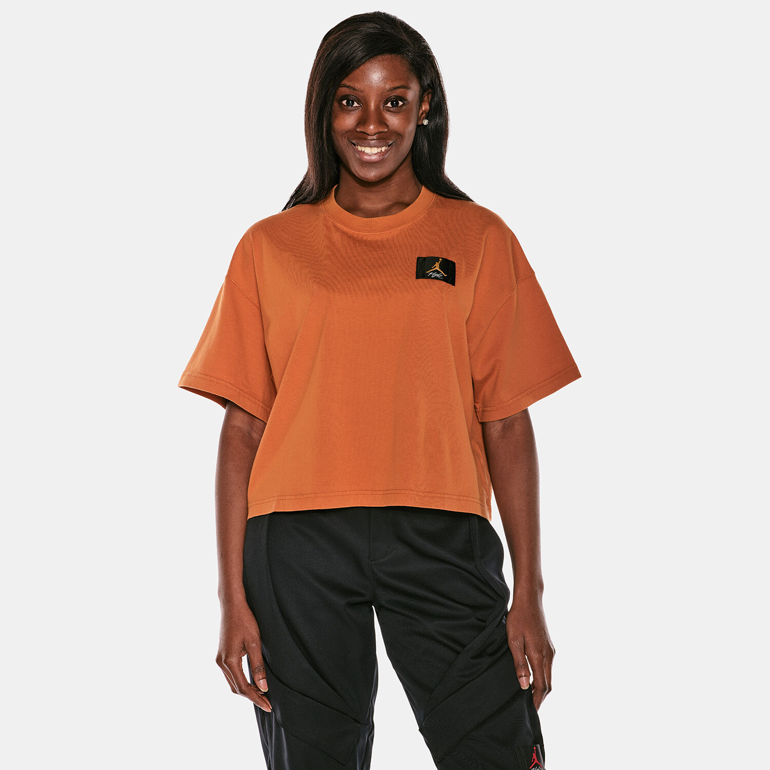 T shirt jordan donna arancione new arrivals