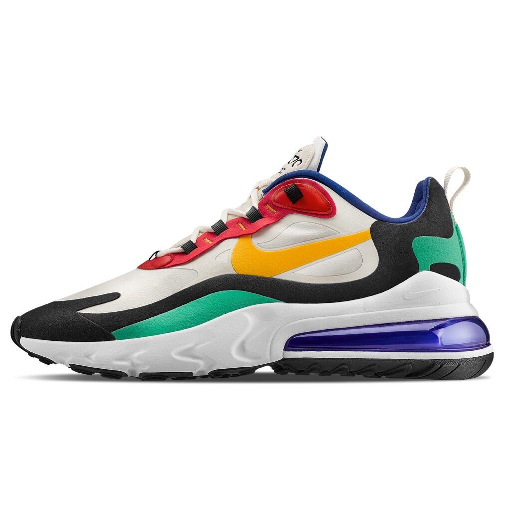 Nike Air Max 270 React bianche nere rosse e verdi AW LAB