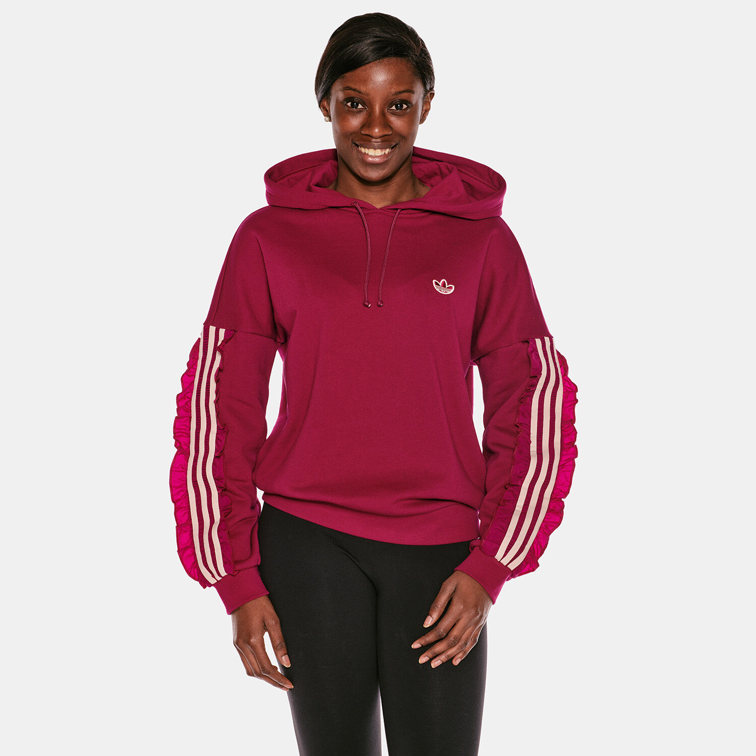 Felpa adidas ragazza bordeaux store