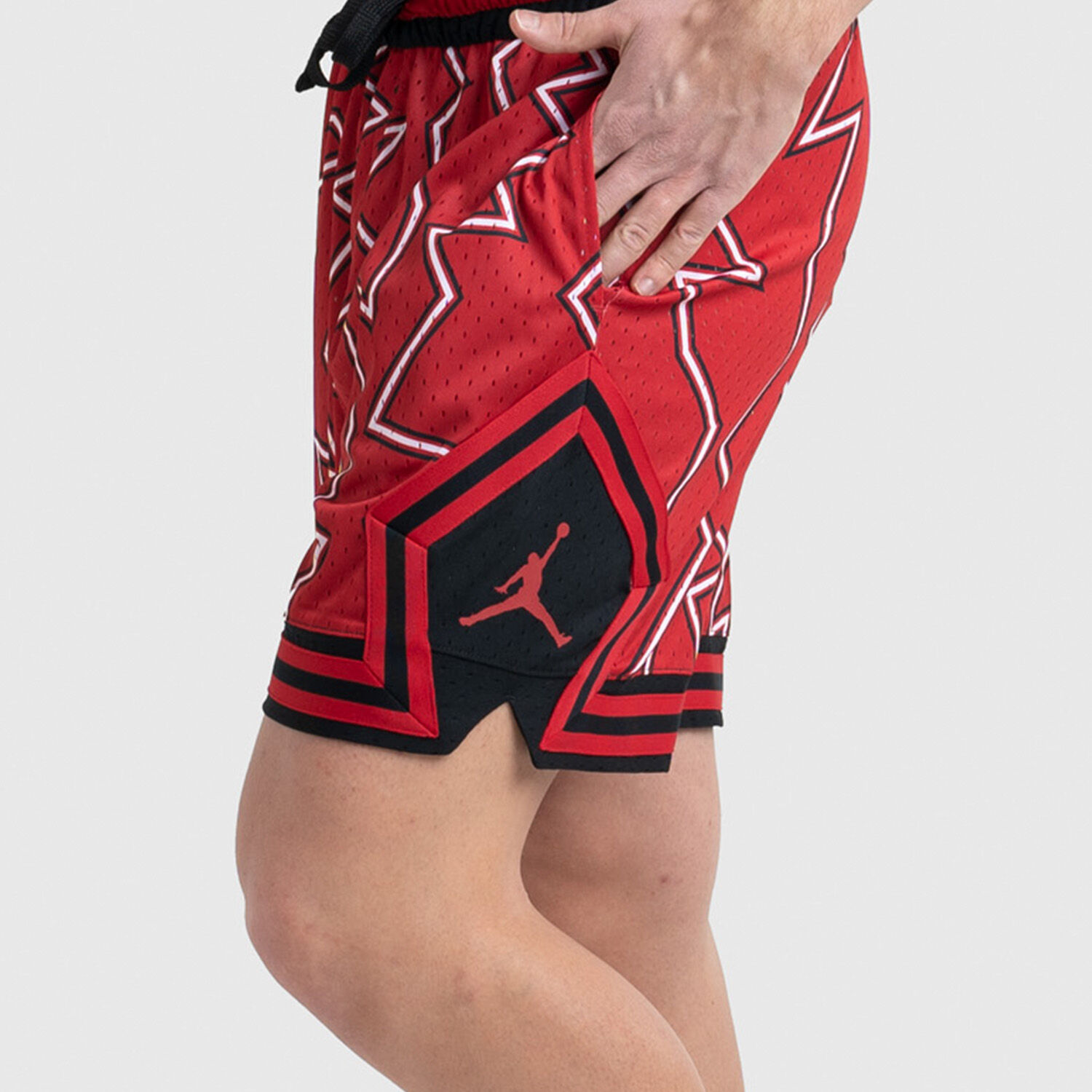 Short Jordan Diamond rossi neri e bianchi AW LAB