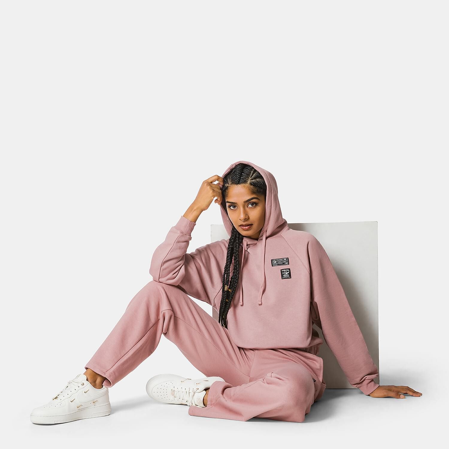 Felpa VRL Labels Pack rosa nera e bianca AW LAB