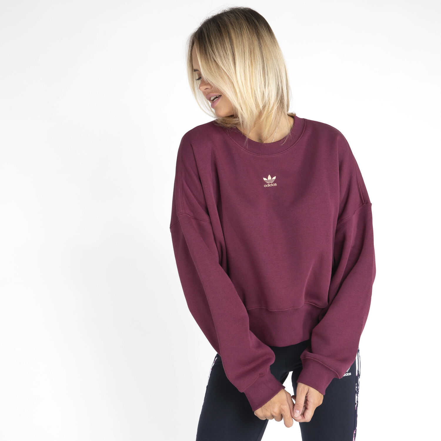 Felpa adidas shop maniche larghe