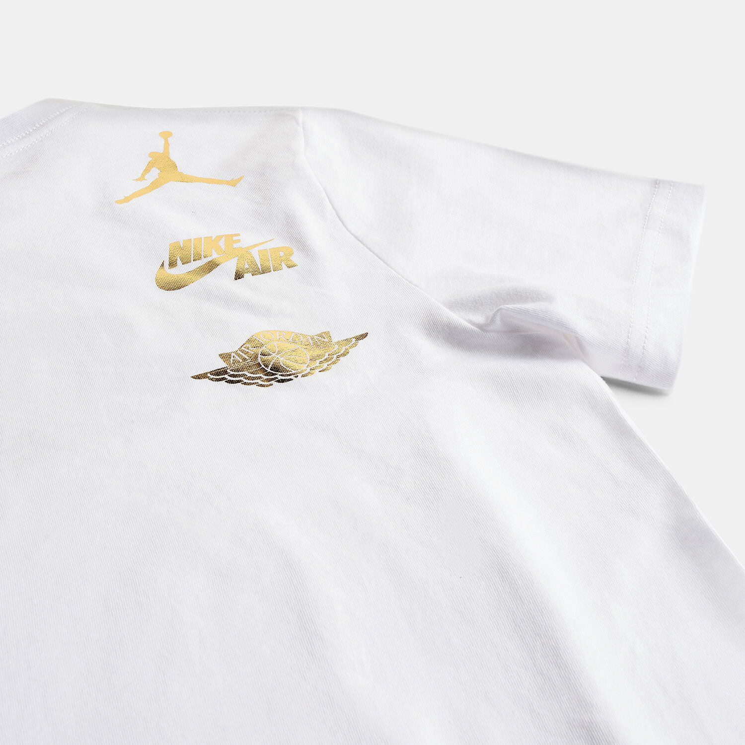 T shirt jordan donna oro discount