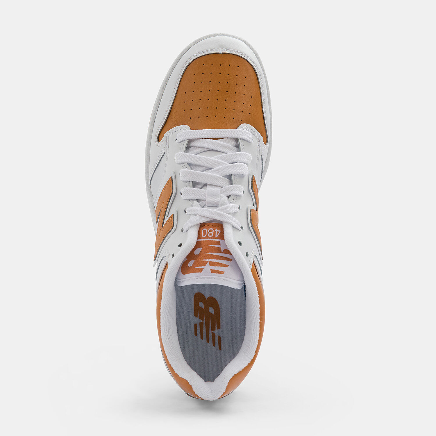 New Balance 480 bianche e arancioni AW LAB