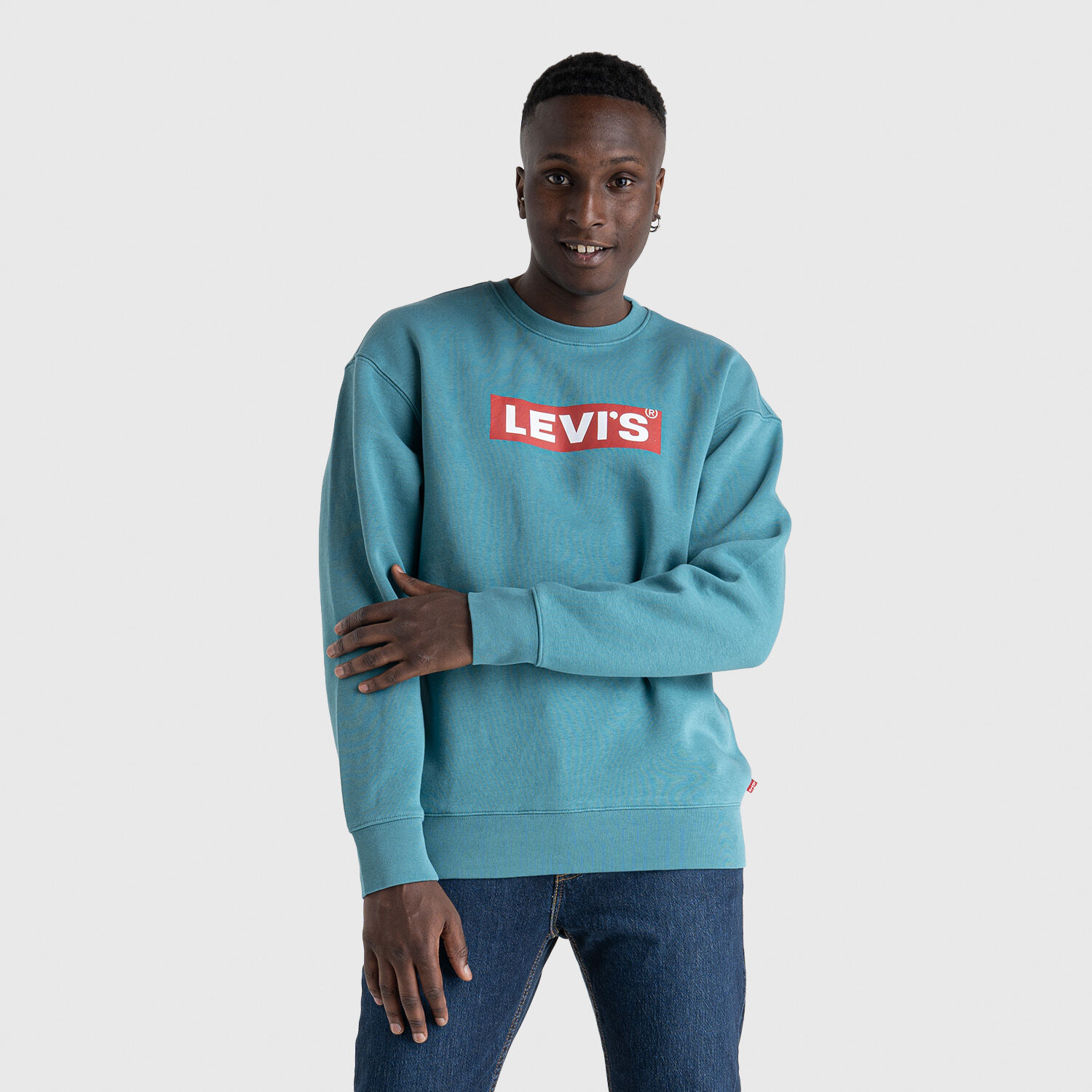 Felpa Levi s Graphic Standard verde rossa e bianca AW LAB