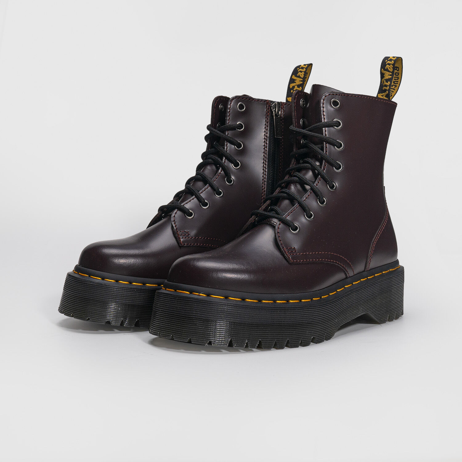 Stivali Dr Martens Platform Jadon burgundy AW LAB