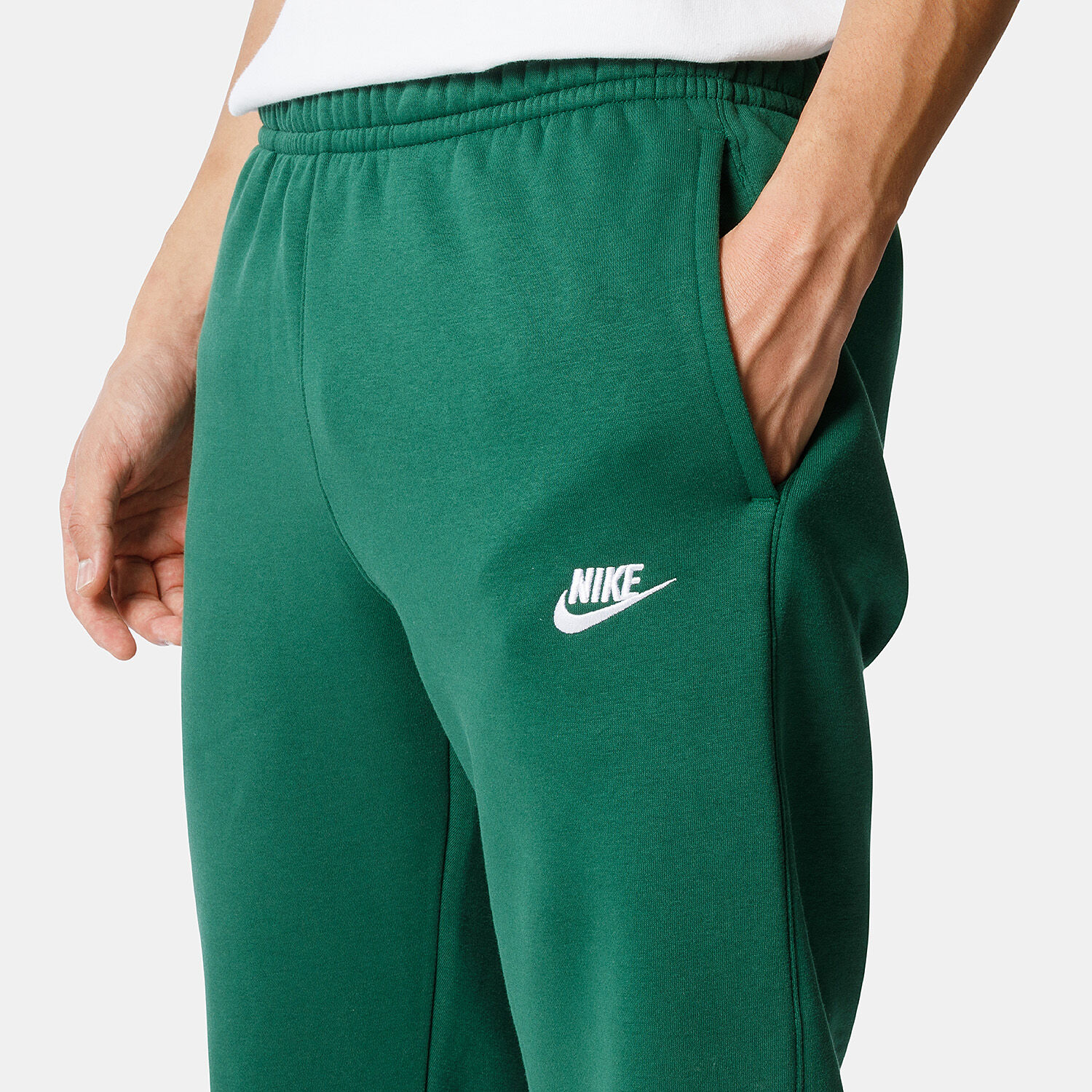 Pantaloni Nike Sportswear Club Fleece verdi AW LAB