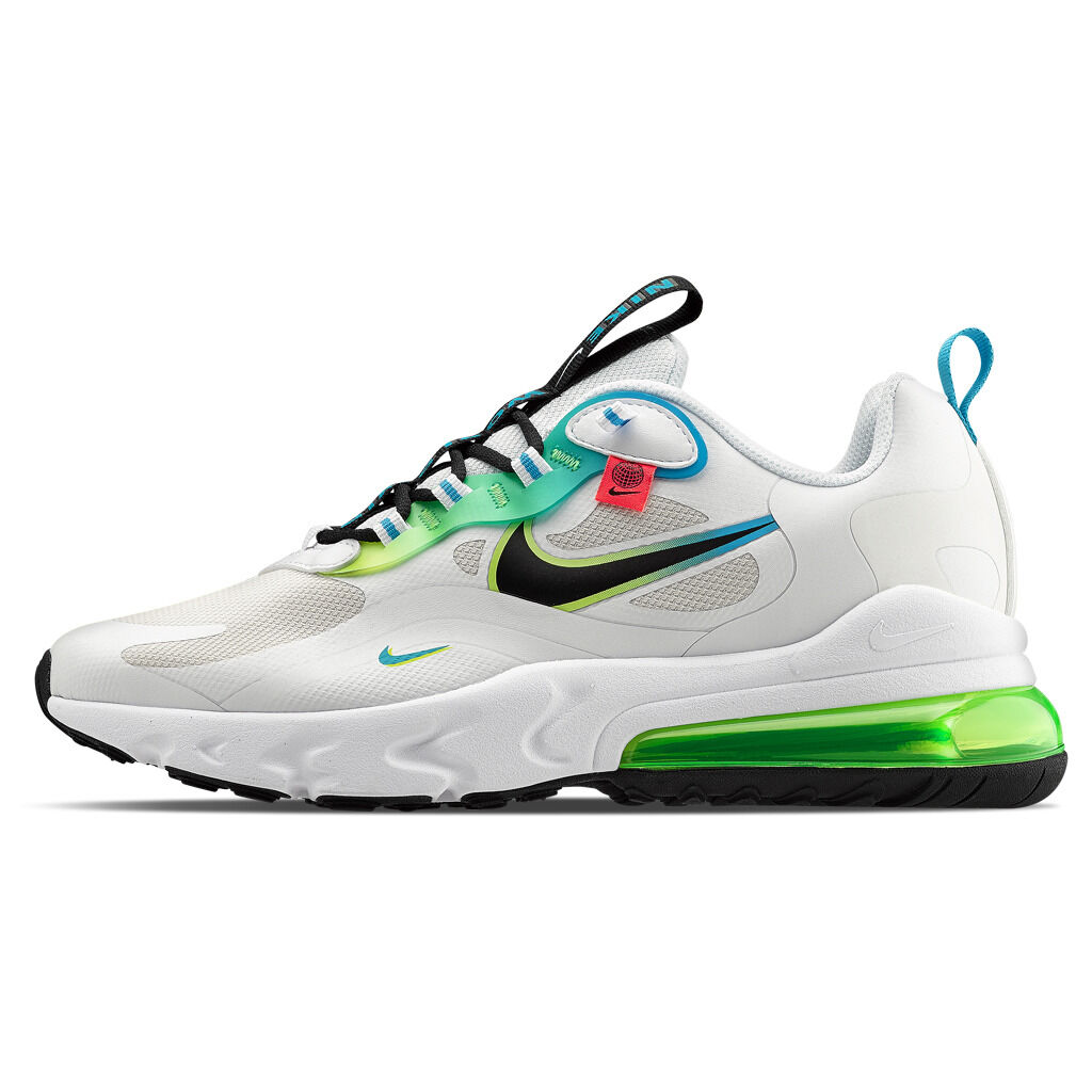 Nike Air Max 270 React Wolrdwide Pack bianche azzurre e verdi