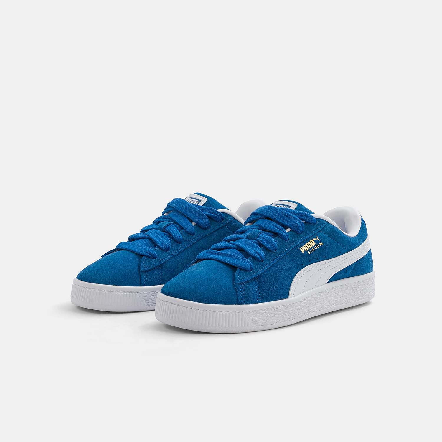 Puma suede platform bambino blu discount