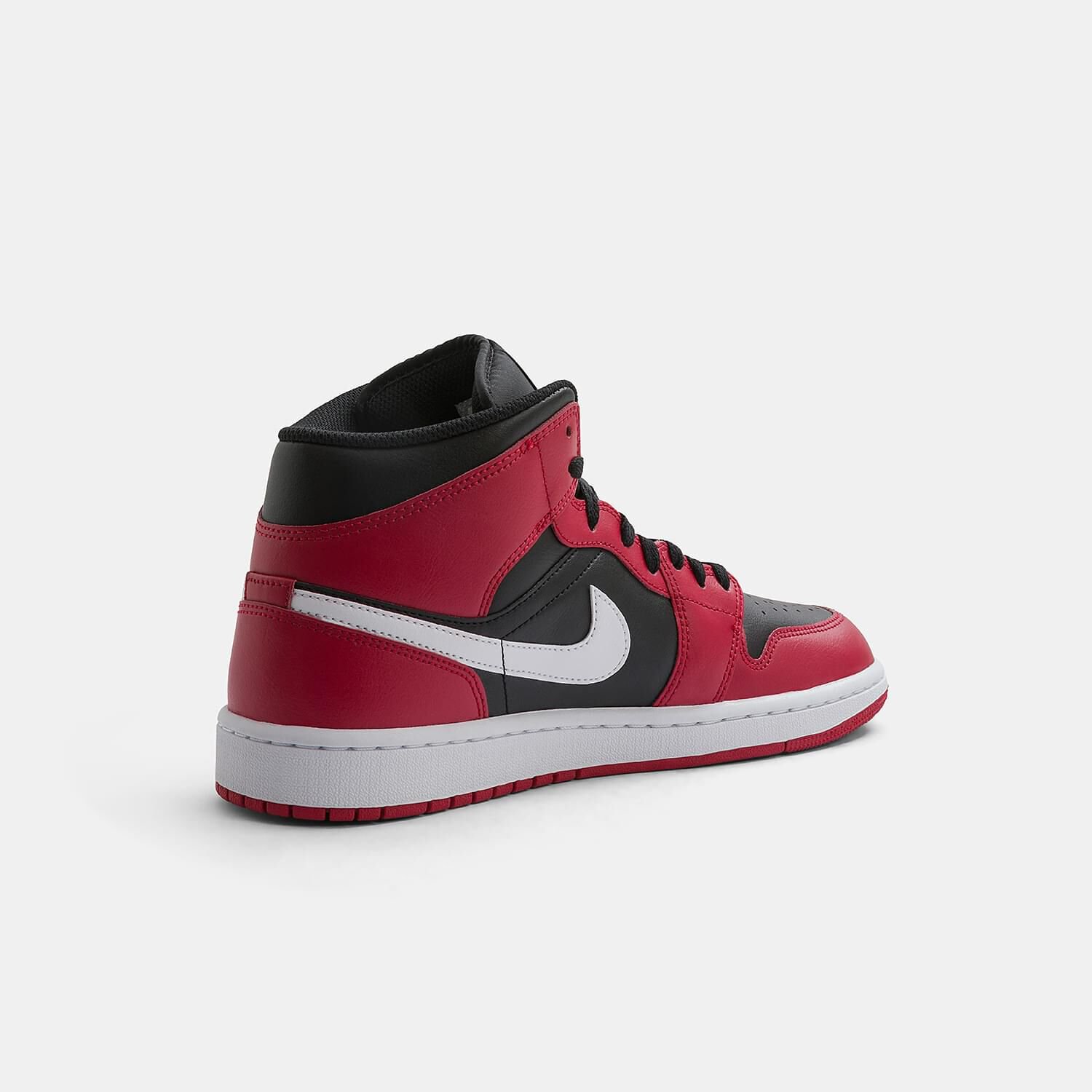 Air Jordan 1 Mid Black and Gym Red AW LAB