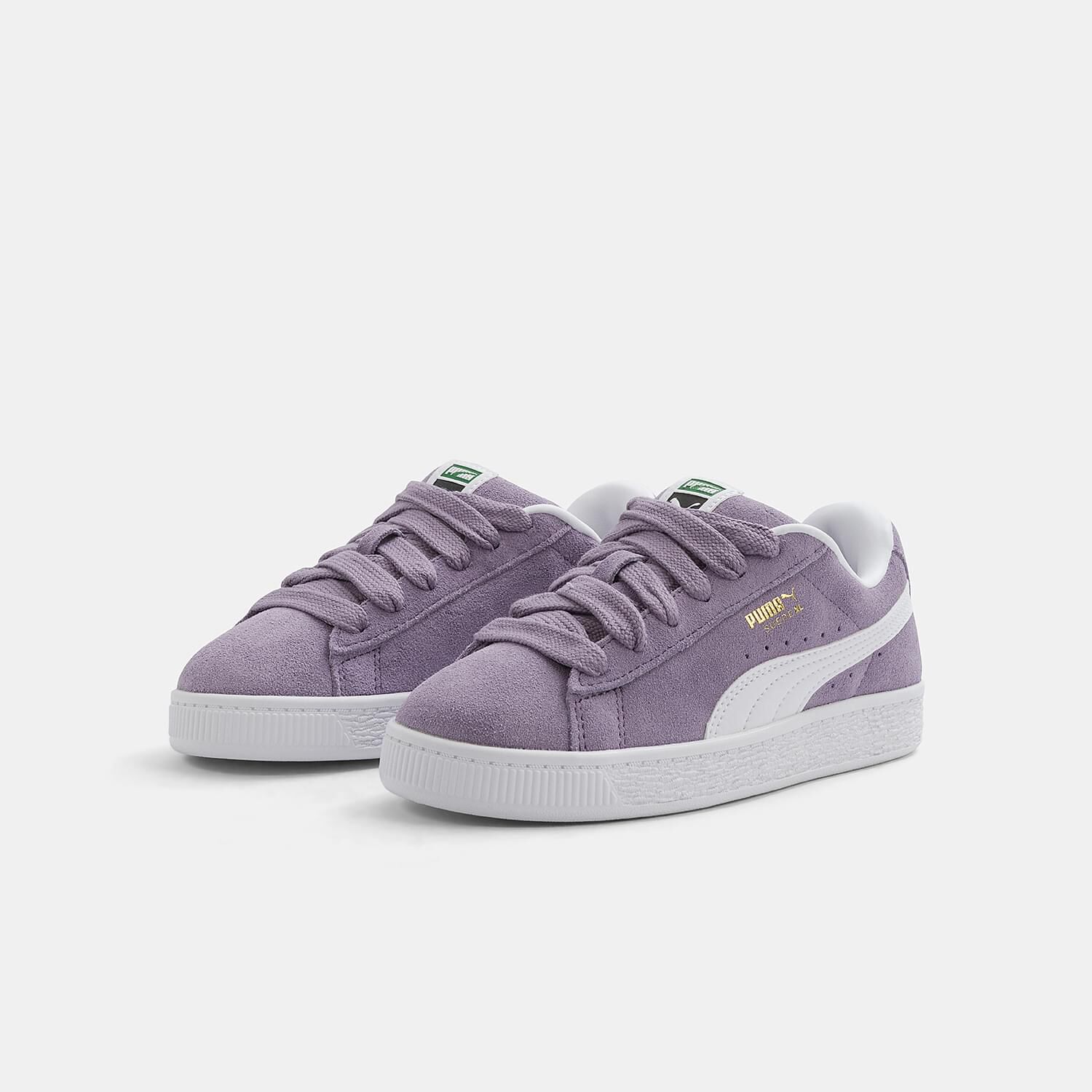 Puma suede bow bianche top