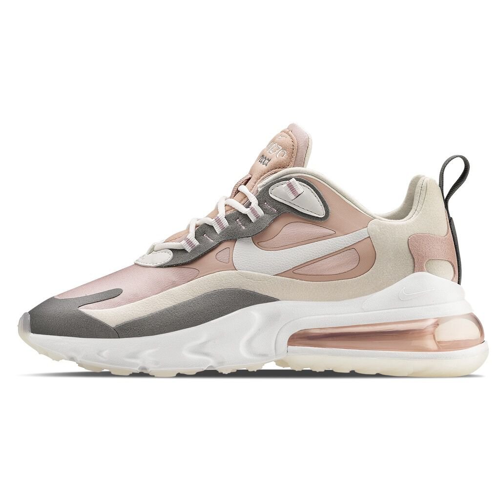 NIKE AIR MAX 270 REACT bianche rosa e grigie AW LAB