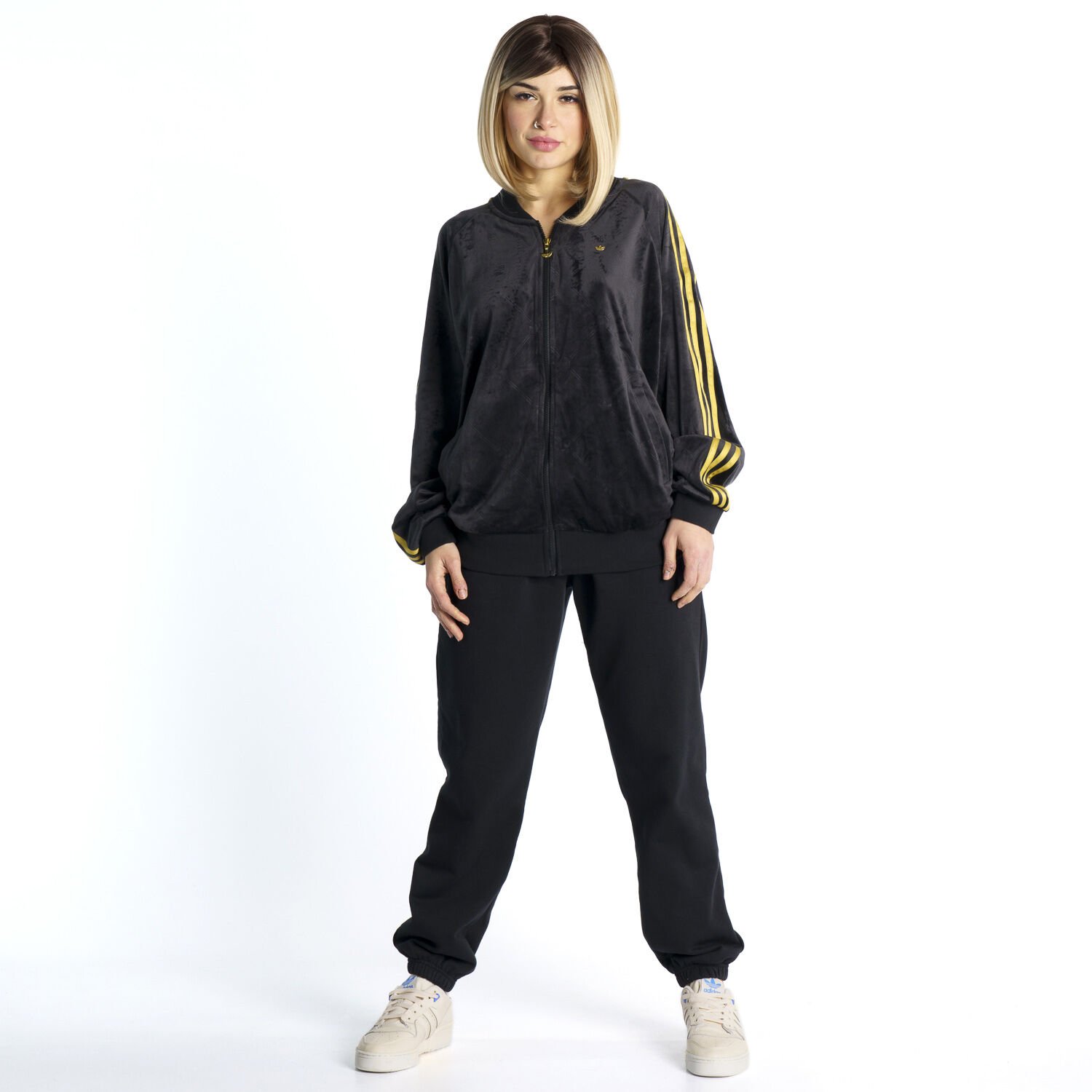 Felpa adidas nera e oro on sale