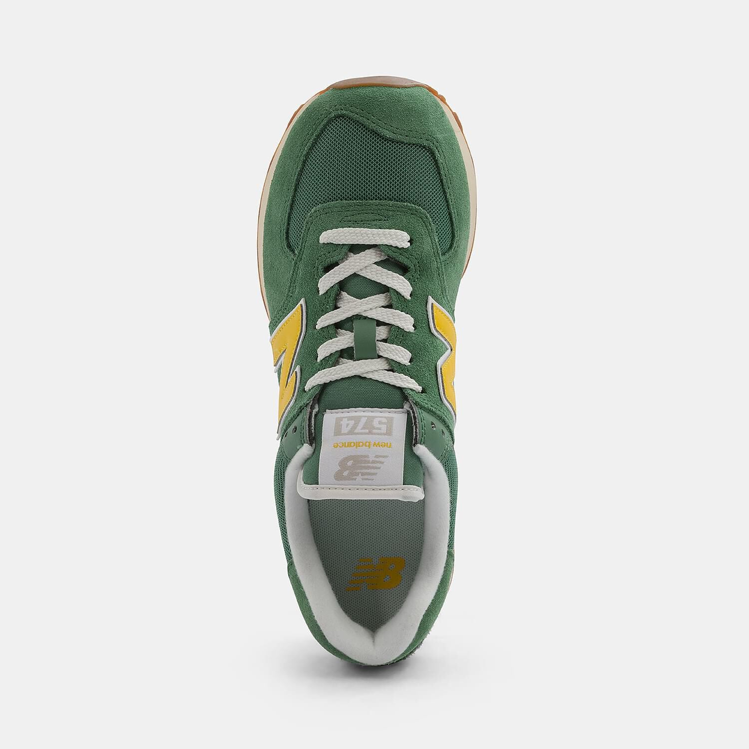 New Balance 574 verdi e gialle AW LAB