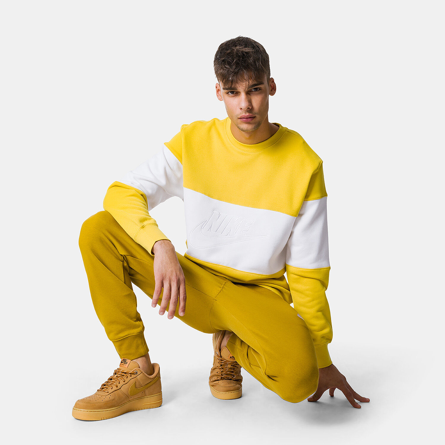 Felpa nike gialla sick luke shop