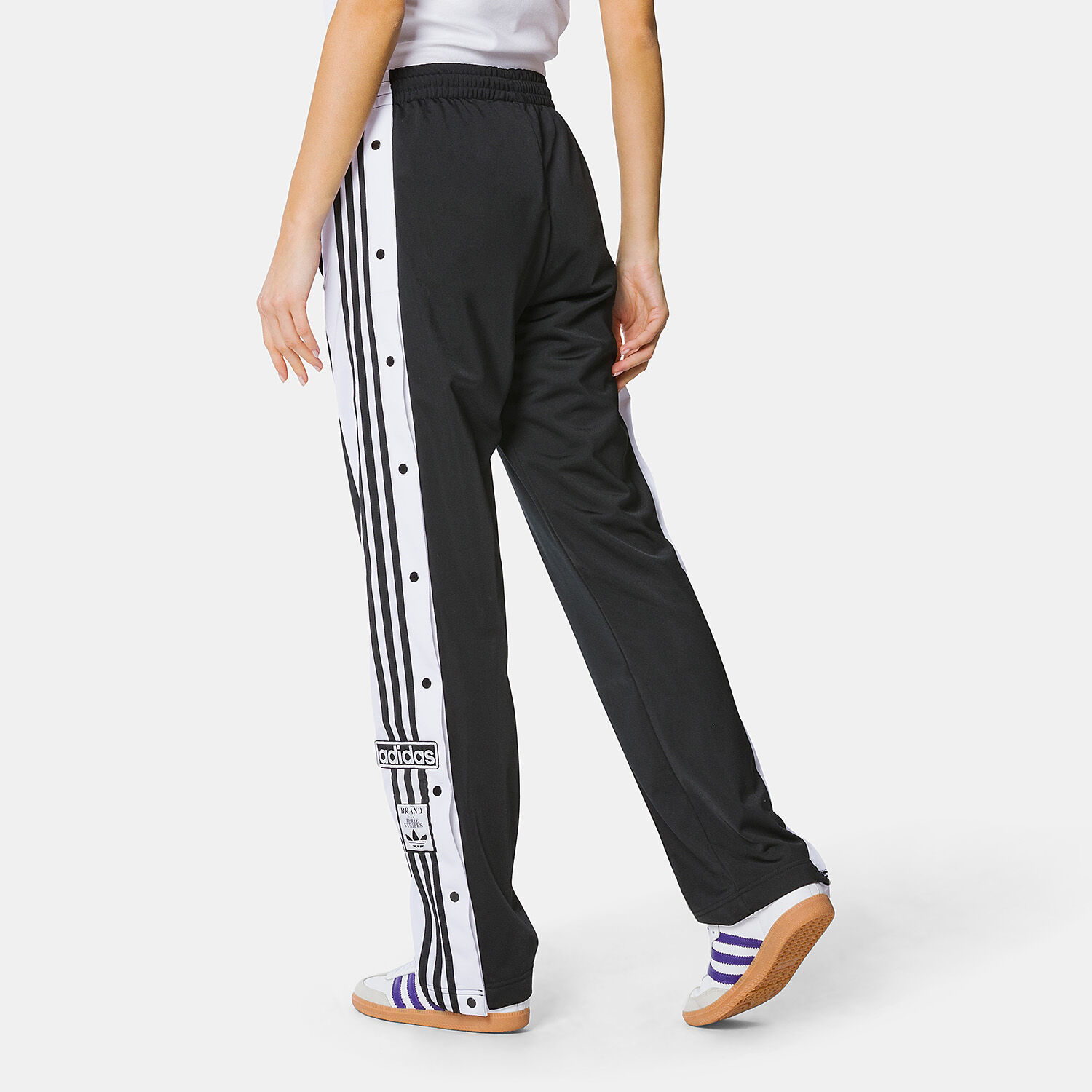 Pantaloni adidas adibreak neri e bianchi AW LAB