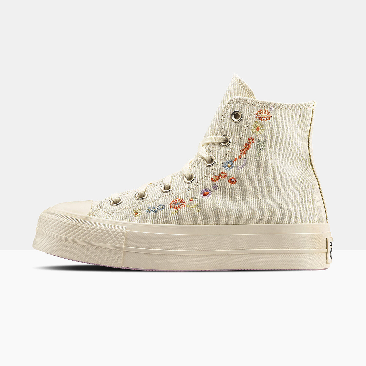 Converse chuck taylor platform bianche clearance
