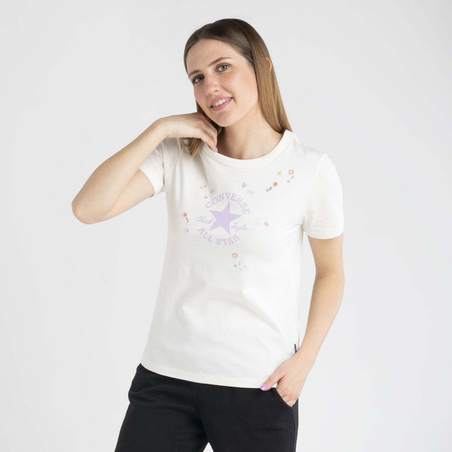 Magliette new arrivals converse fiori