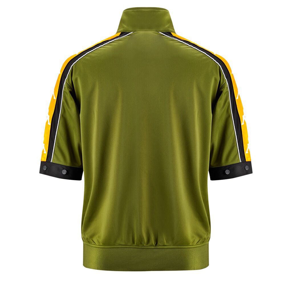 FELPA KAPPA 222 BANDA 10 ARANY verde nero e arancione AW LAB