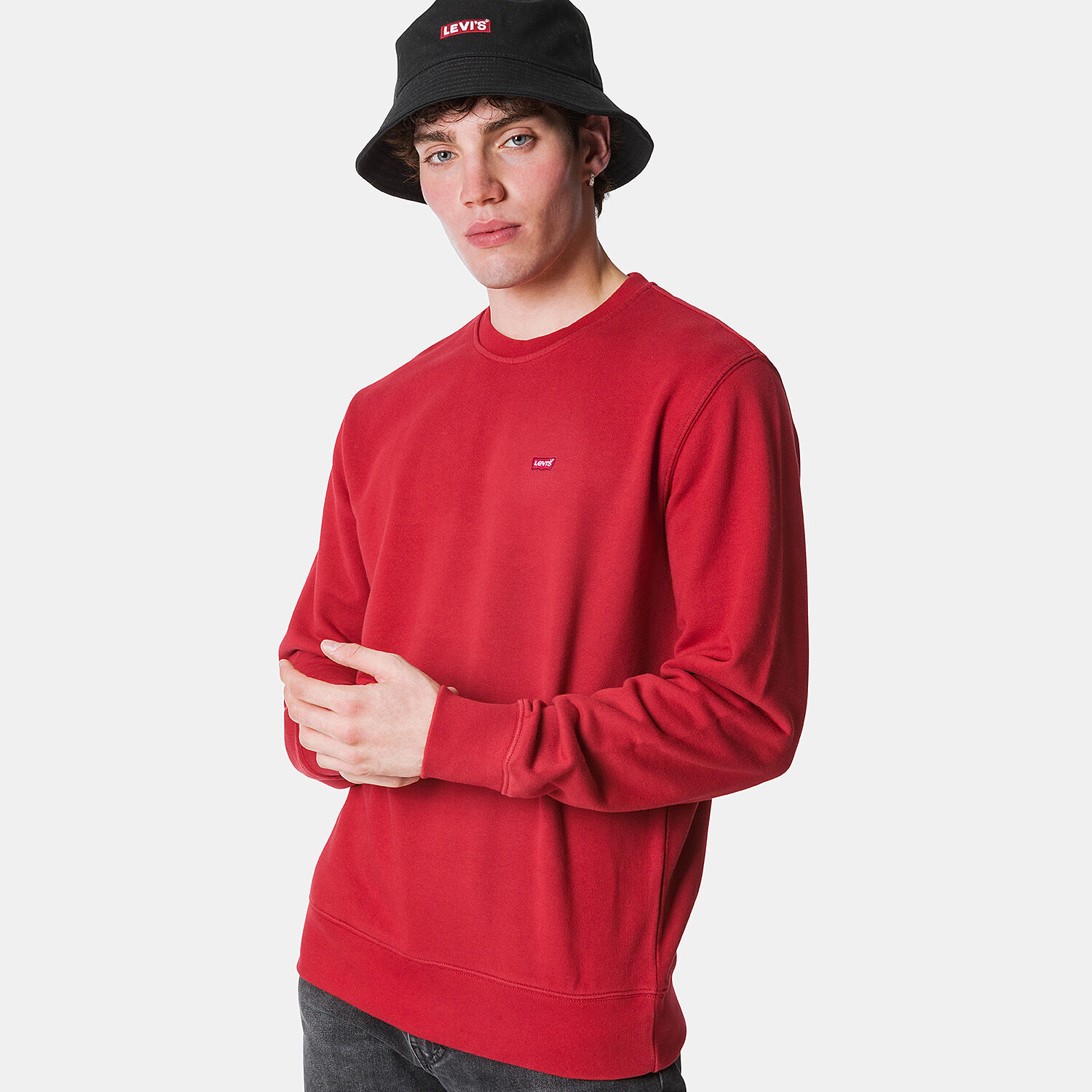 Felpa levi's rossa discount