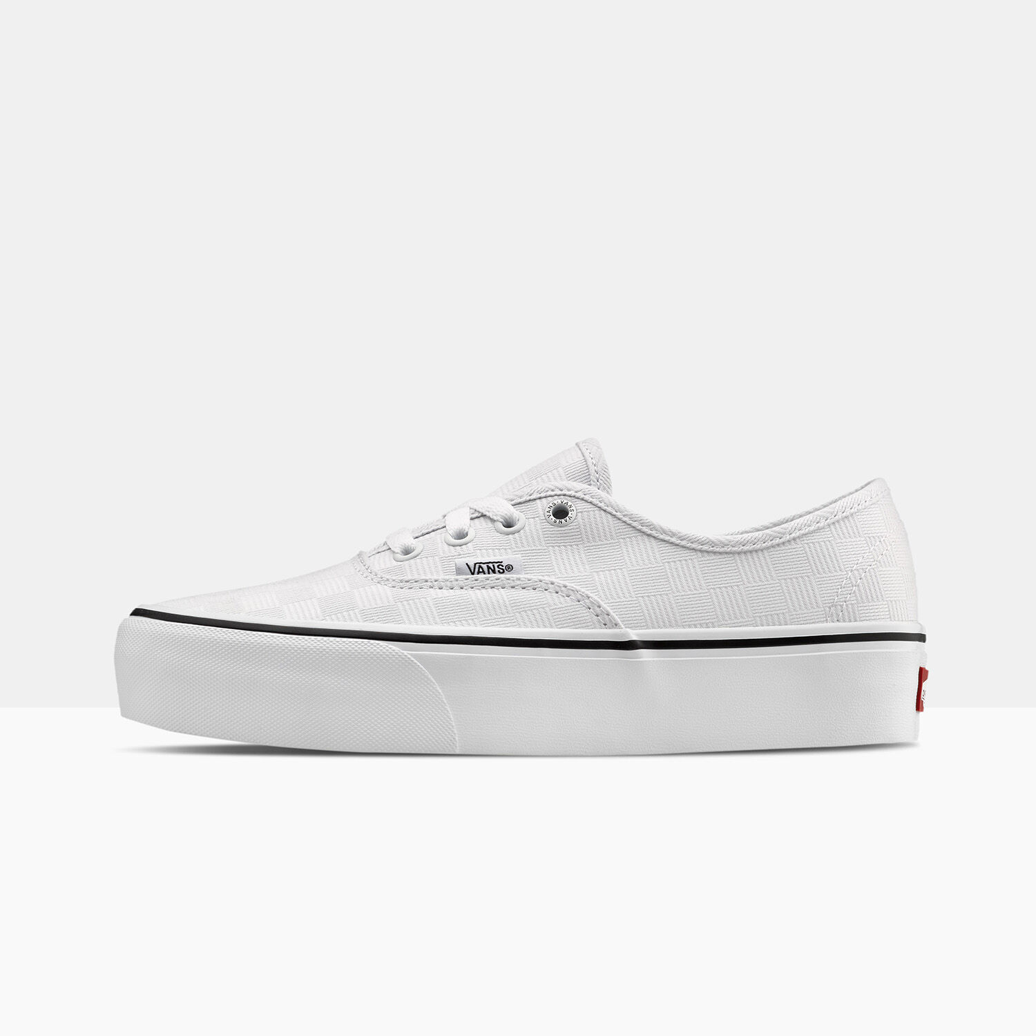 Vans authentic sales platform bianche