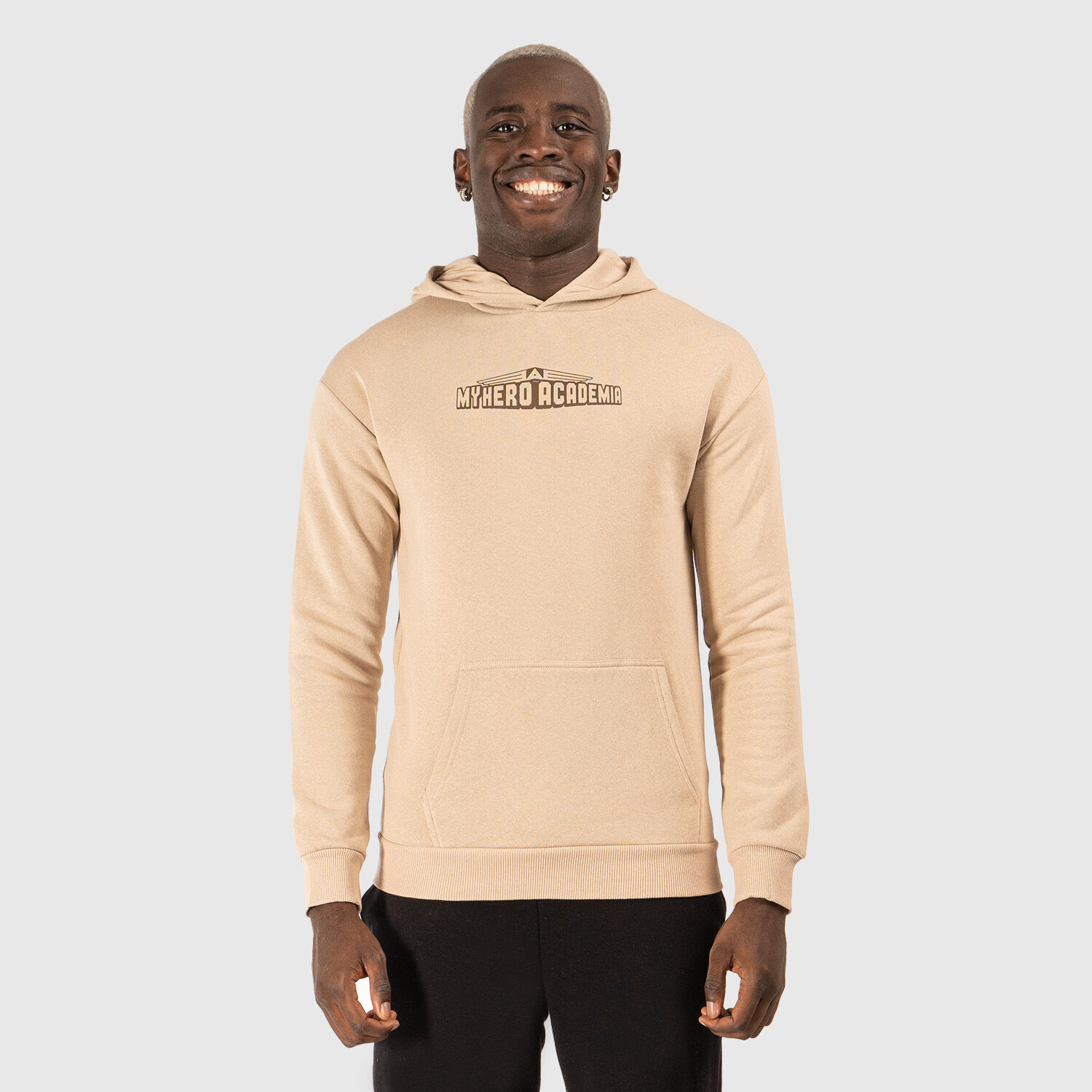 Felpa My Hero Academia beige marrone e multicolor AW LAB