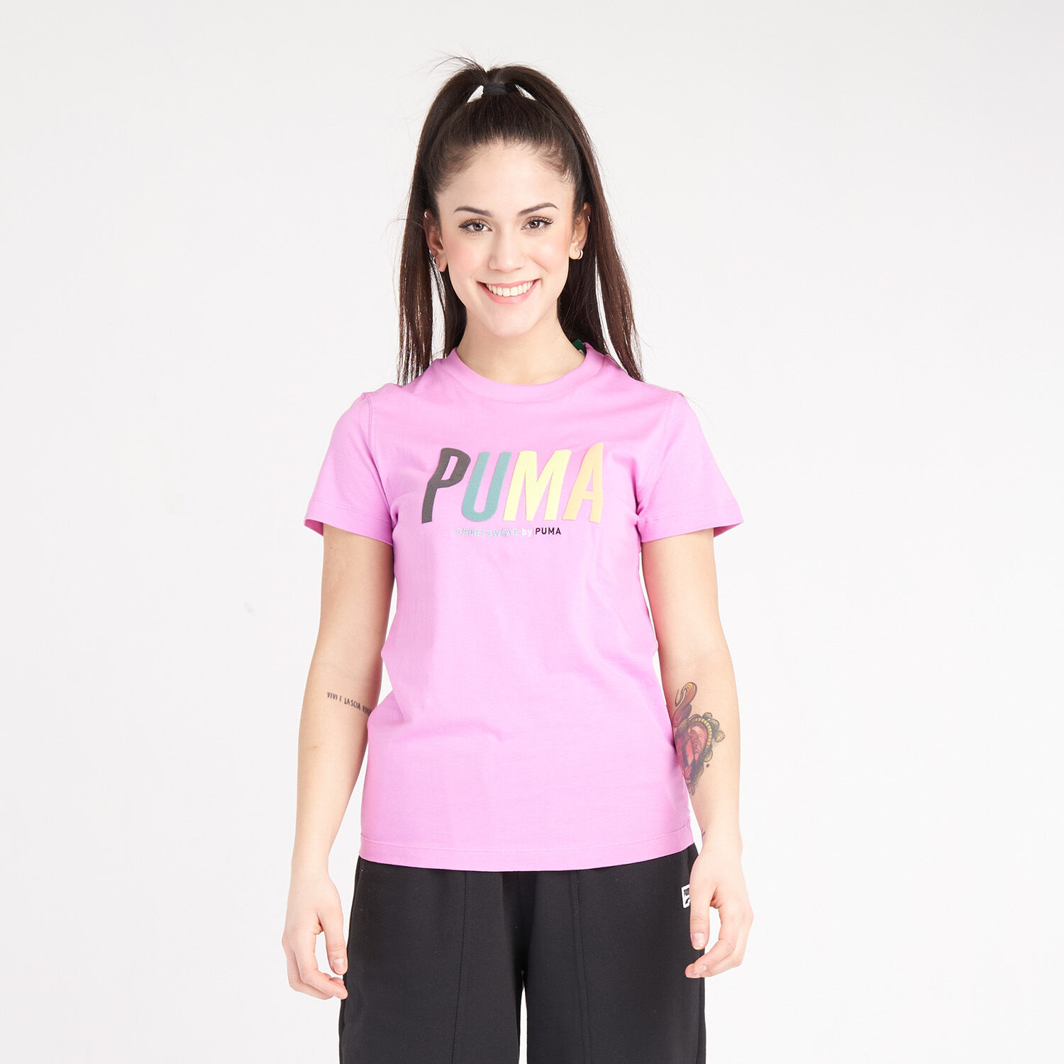 T shirt puma bambino rosa 2025