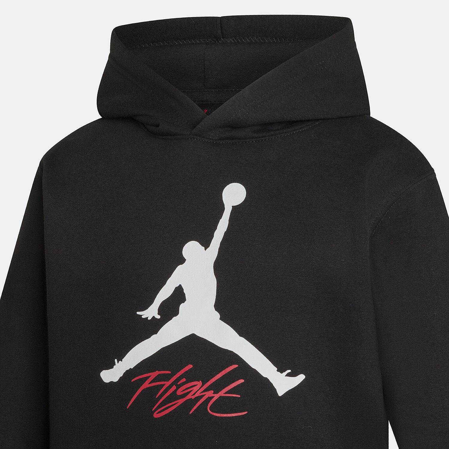 Felpa Jordan Essential Ragazzi nera bianca e rossa AW LAB