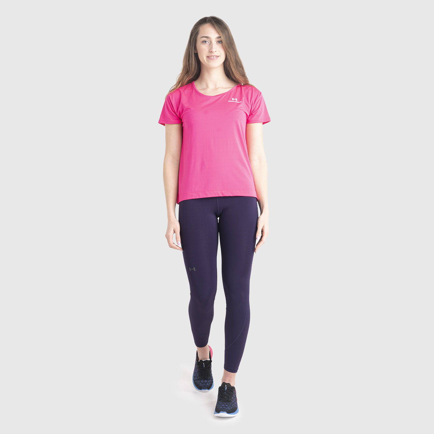 T shirt Under Armour RUSH Energy Core fucsia AW LAB