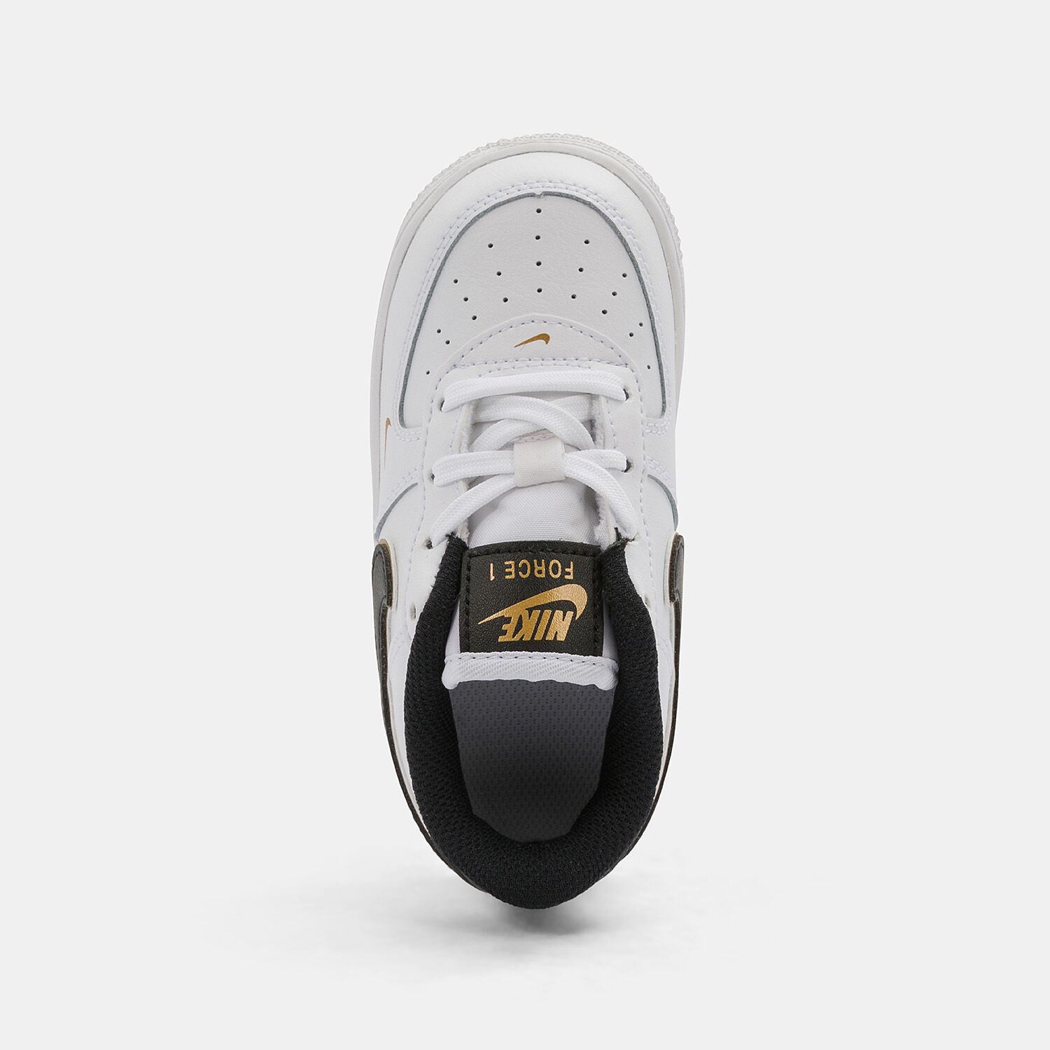 Nike Force 1 LV8 TD bianche nere e oro AW LAB