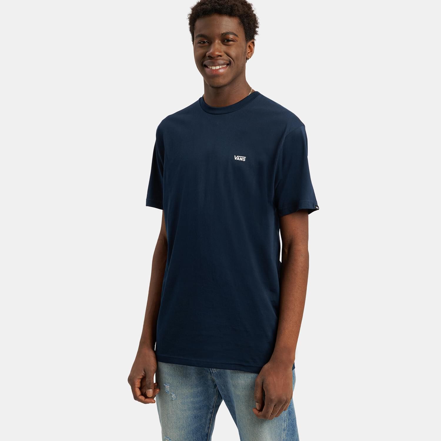 T shirt Vans Left Chest Logo blu AW LAB