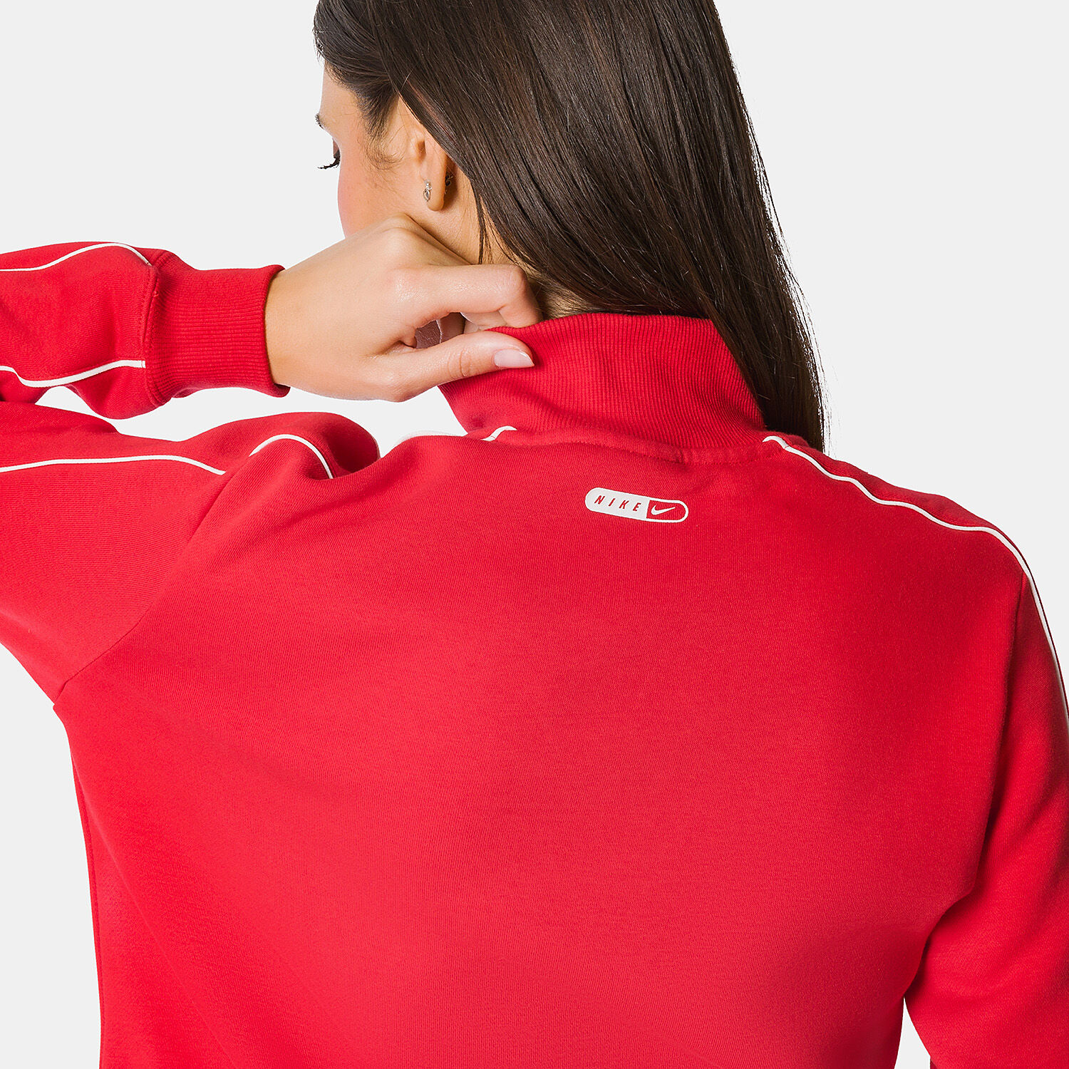 Felpa rossa nike donna online