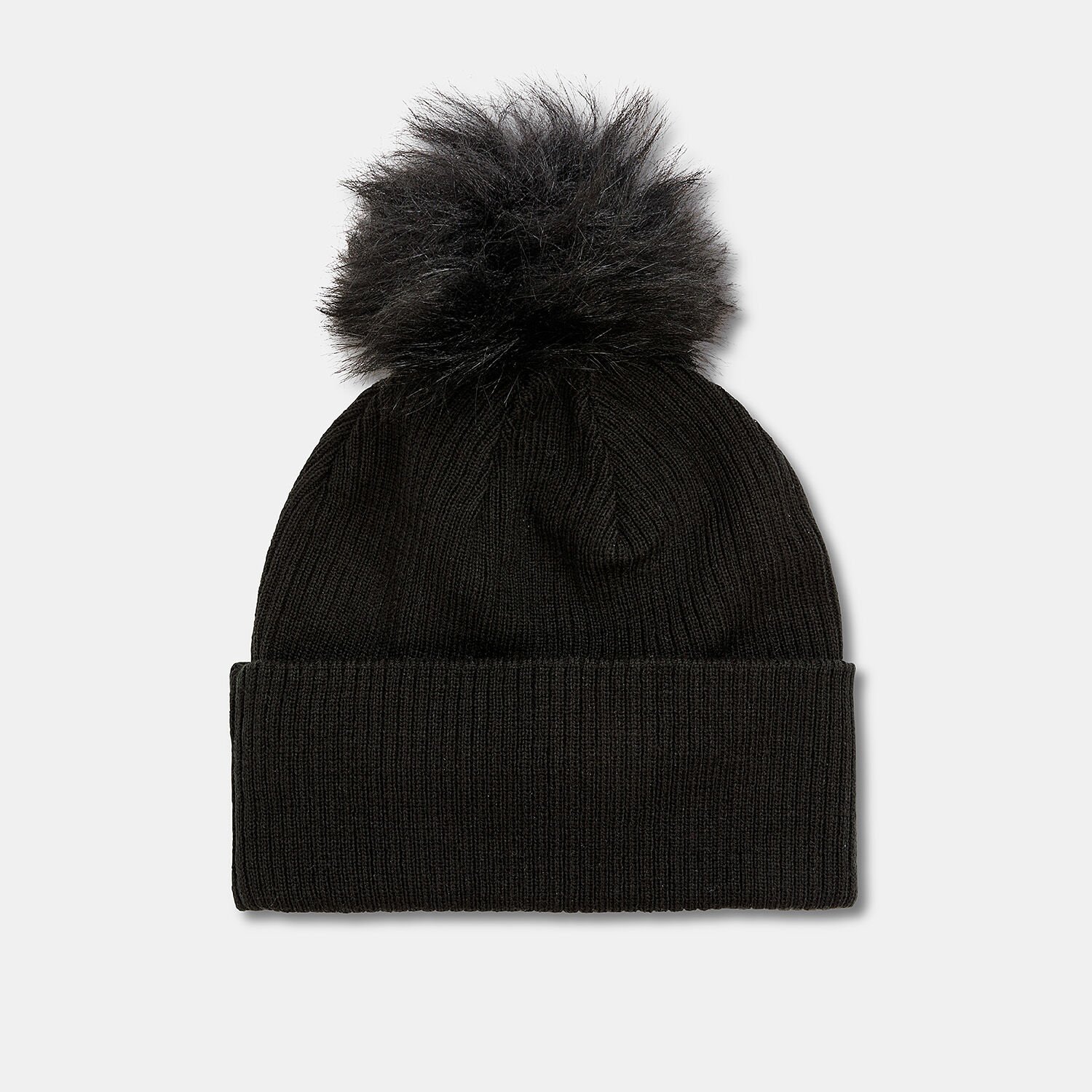 Berretto adidas Faux Fur Pompom nero e oro AW LAB