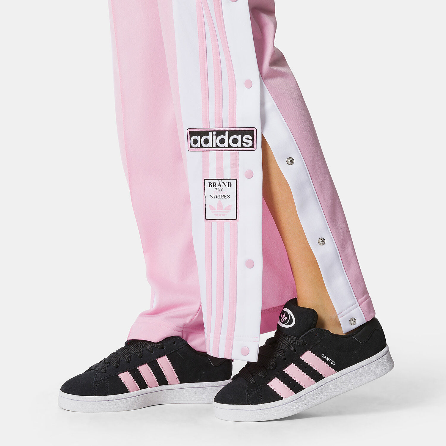 Pantaloni adidas adibreak rosa e bianchi AW LAB