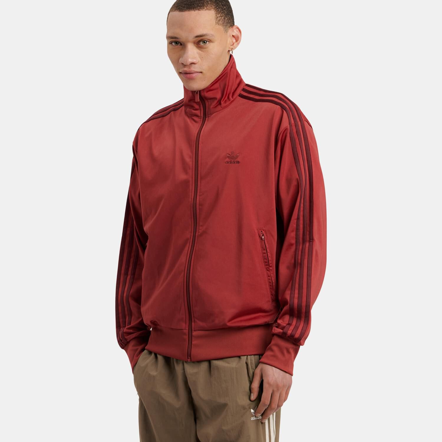 Felpa con zip adidas Track top adicolor Classics Firebird rosso AW LAB