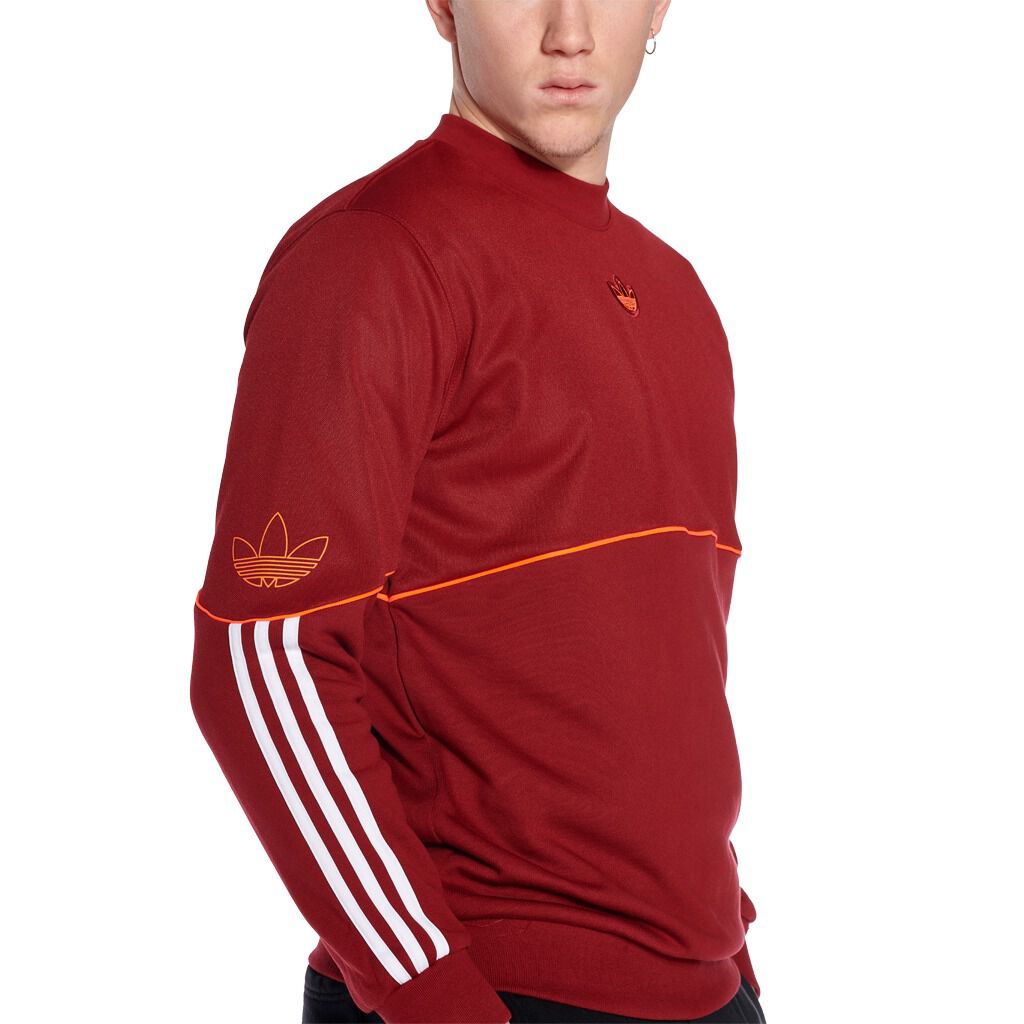 Adidas outline crew sweat cheap