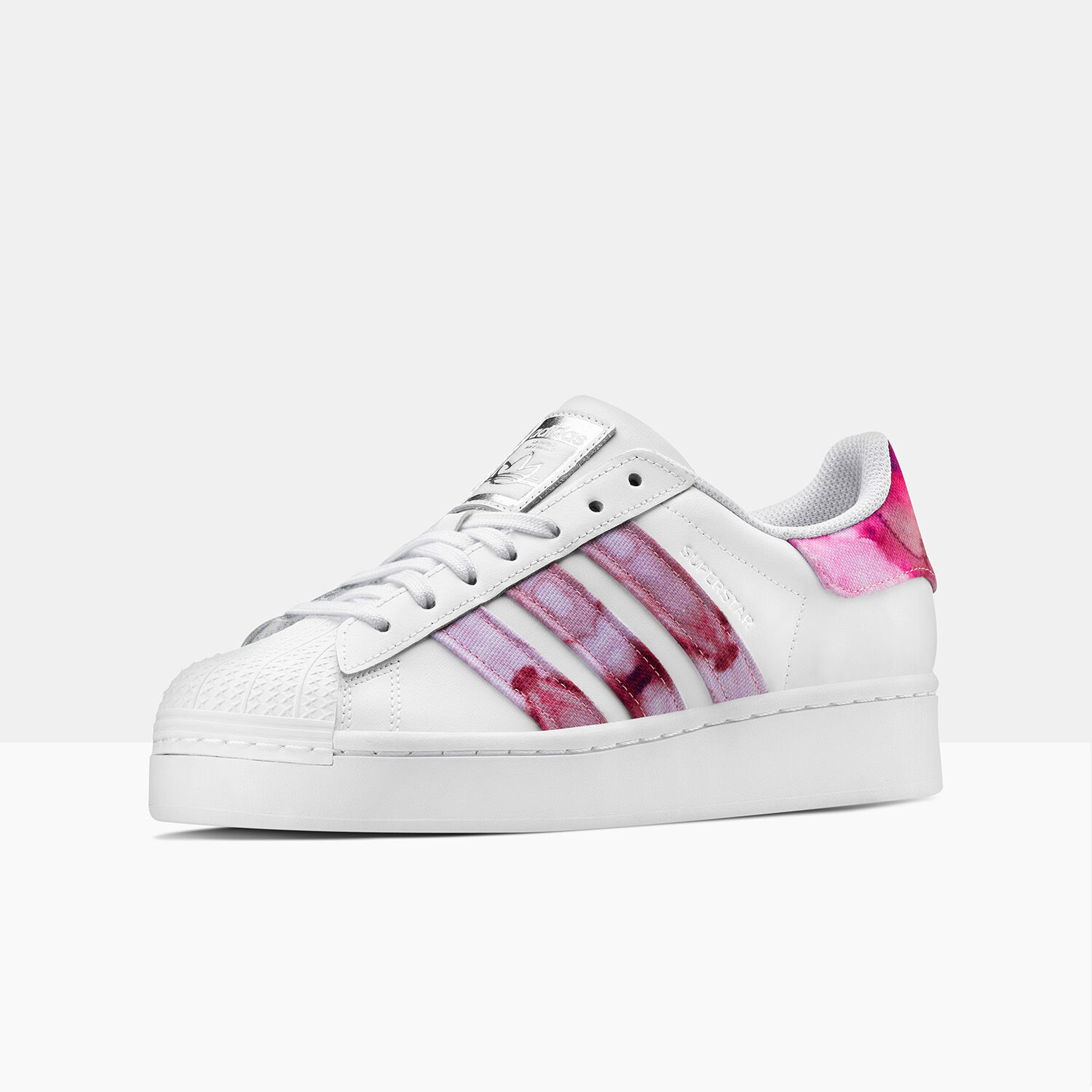 Adidas superstar online bianche e viola