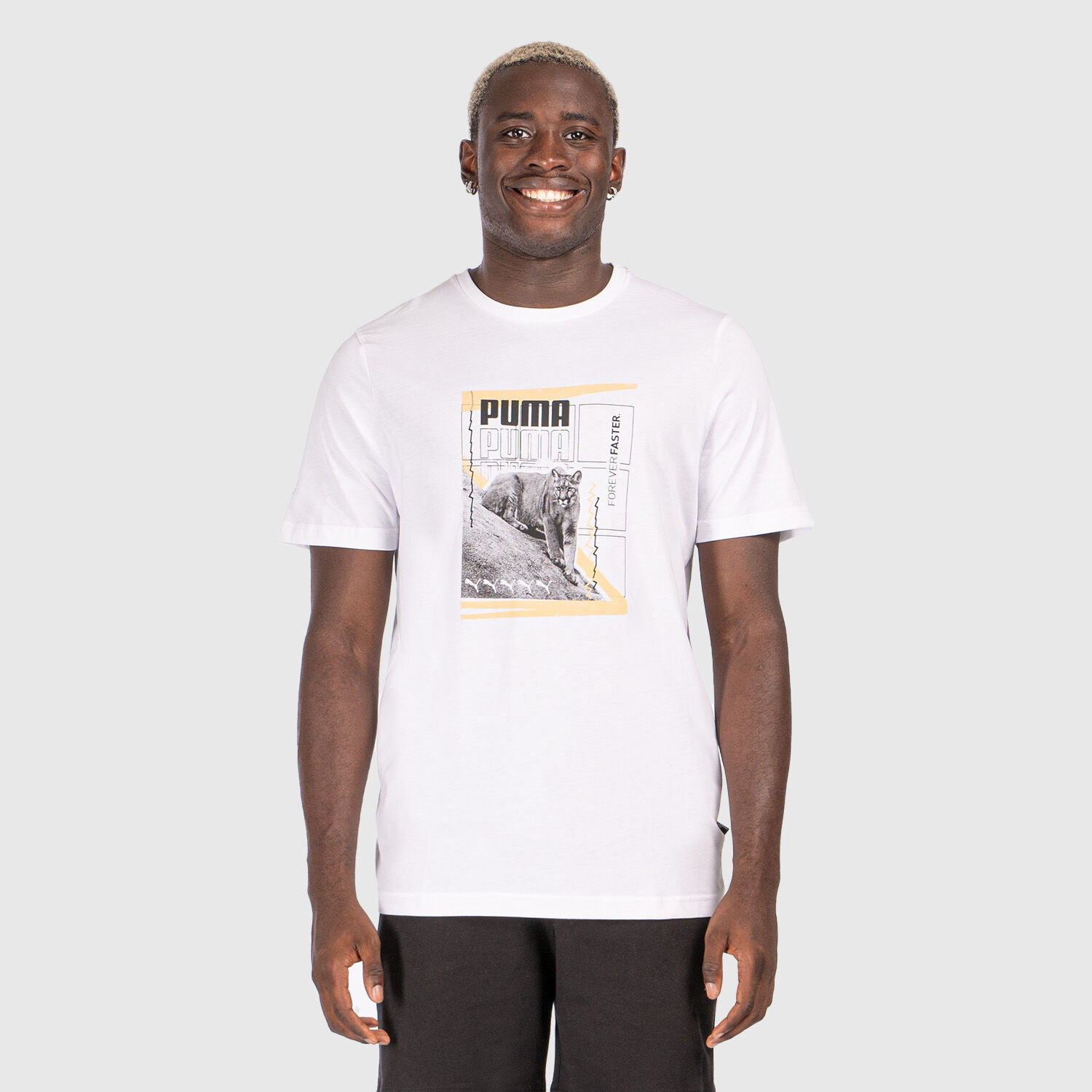 T shirt puma giallo hot sale