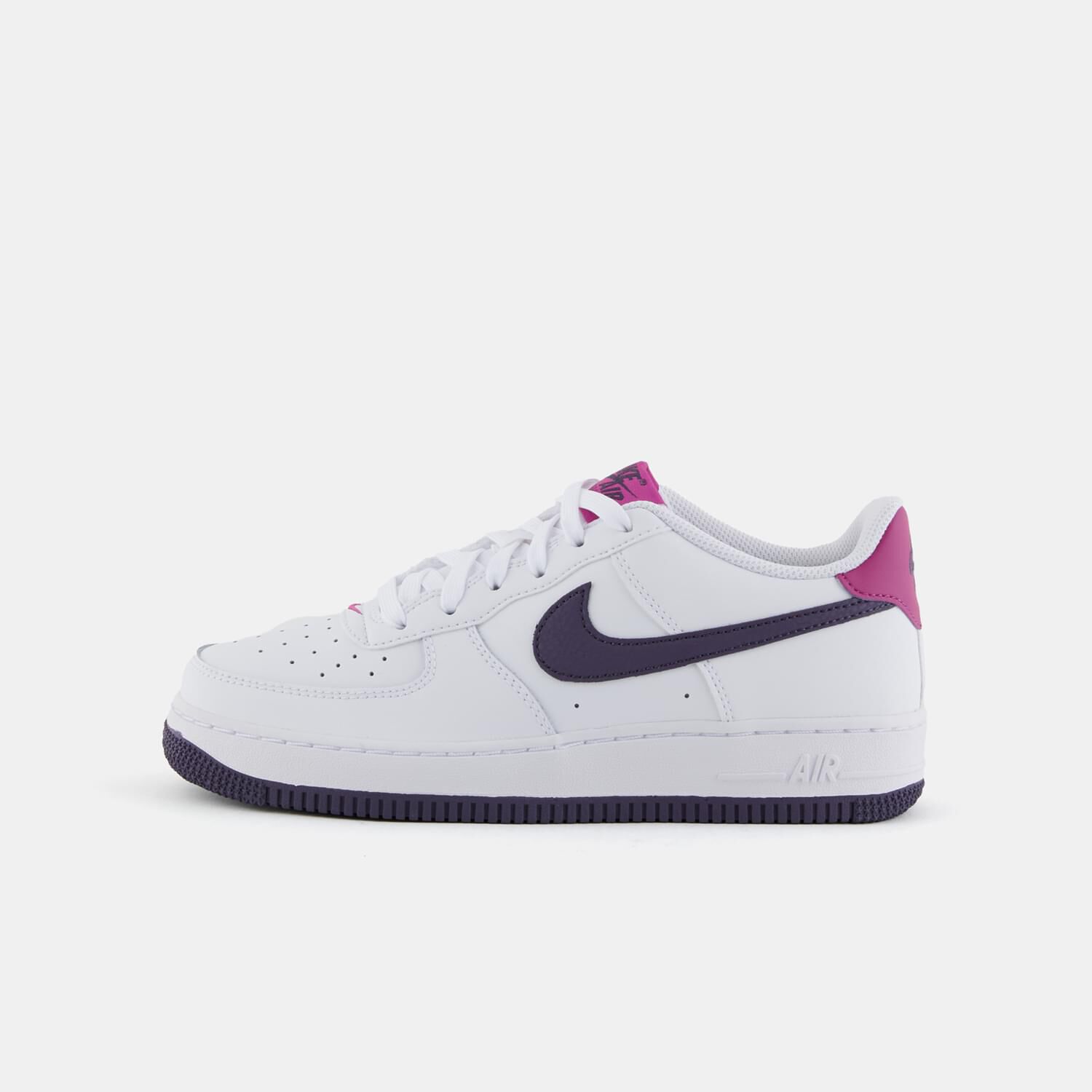 Nike Air Force 1 bianche viola e fucsia AW LAB
