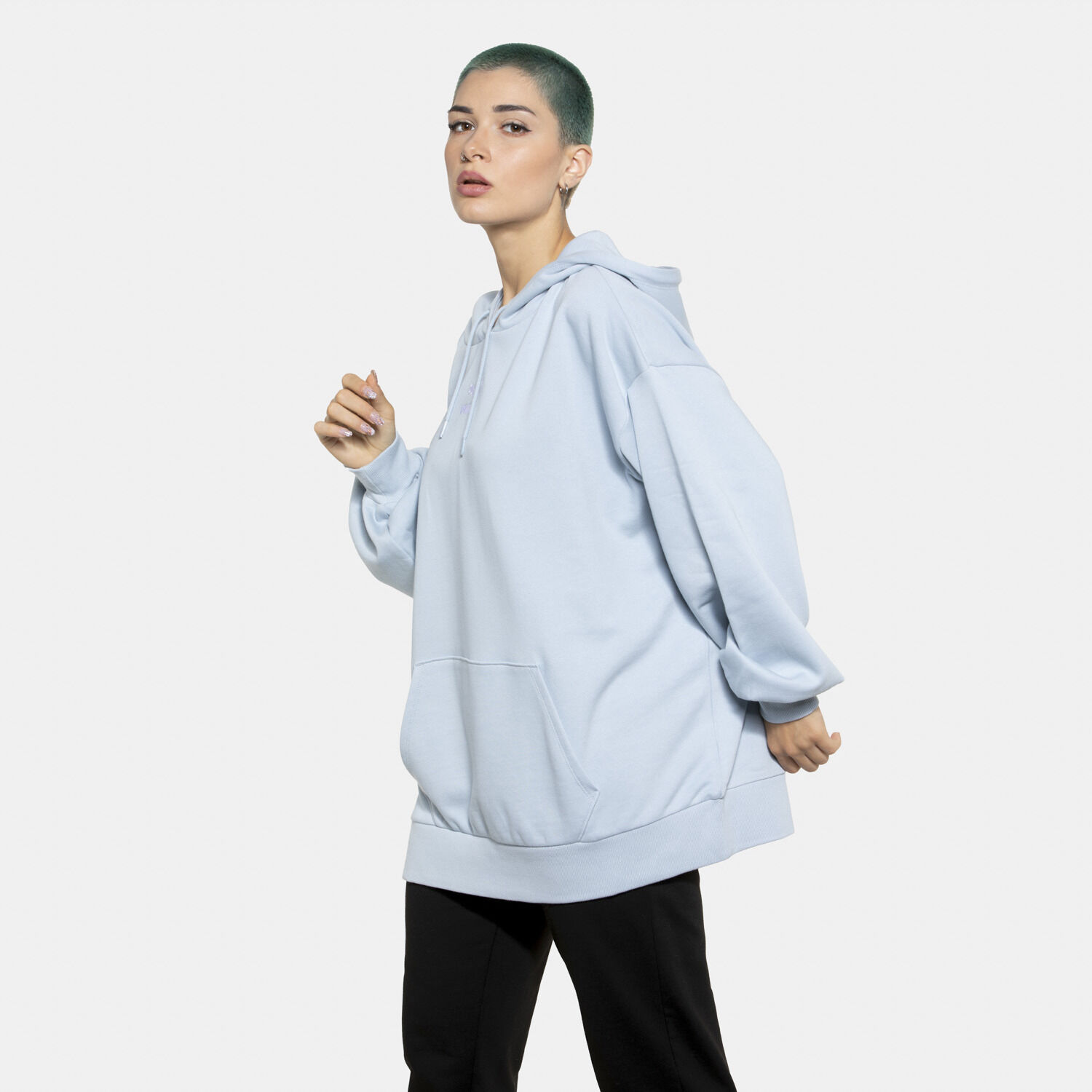 Puma shop felpa azzurra