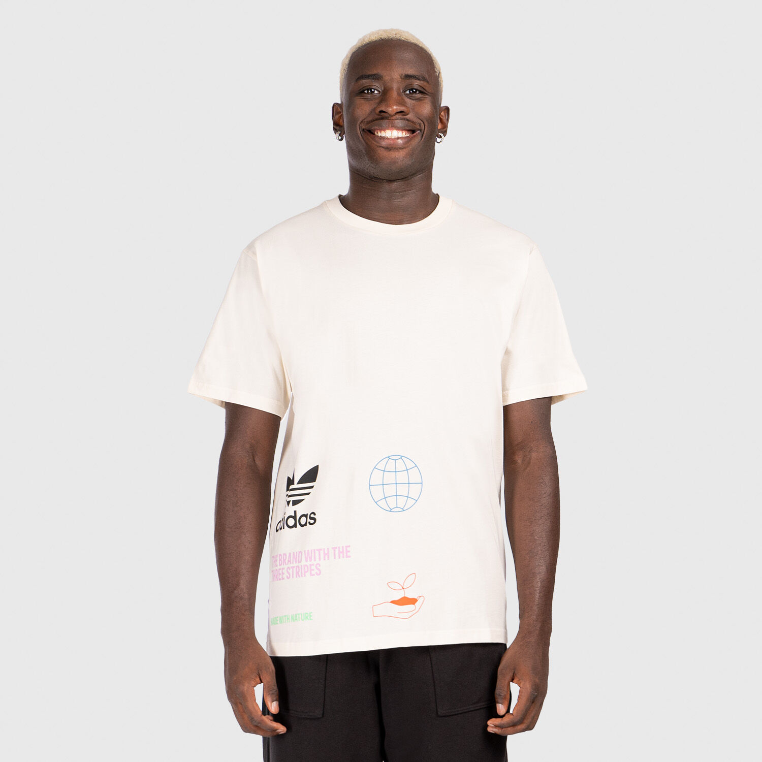 T shirt 2025 adidas azzurra