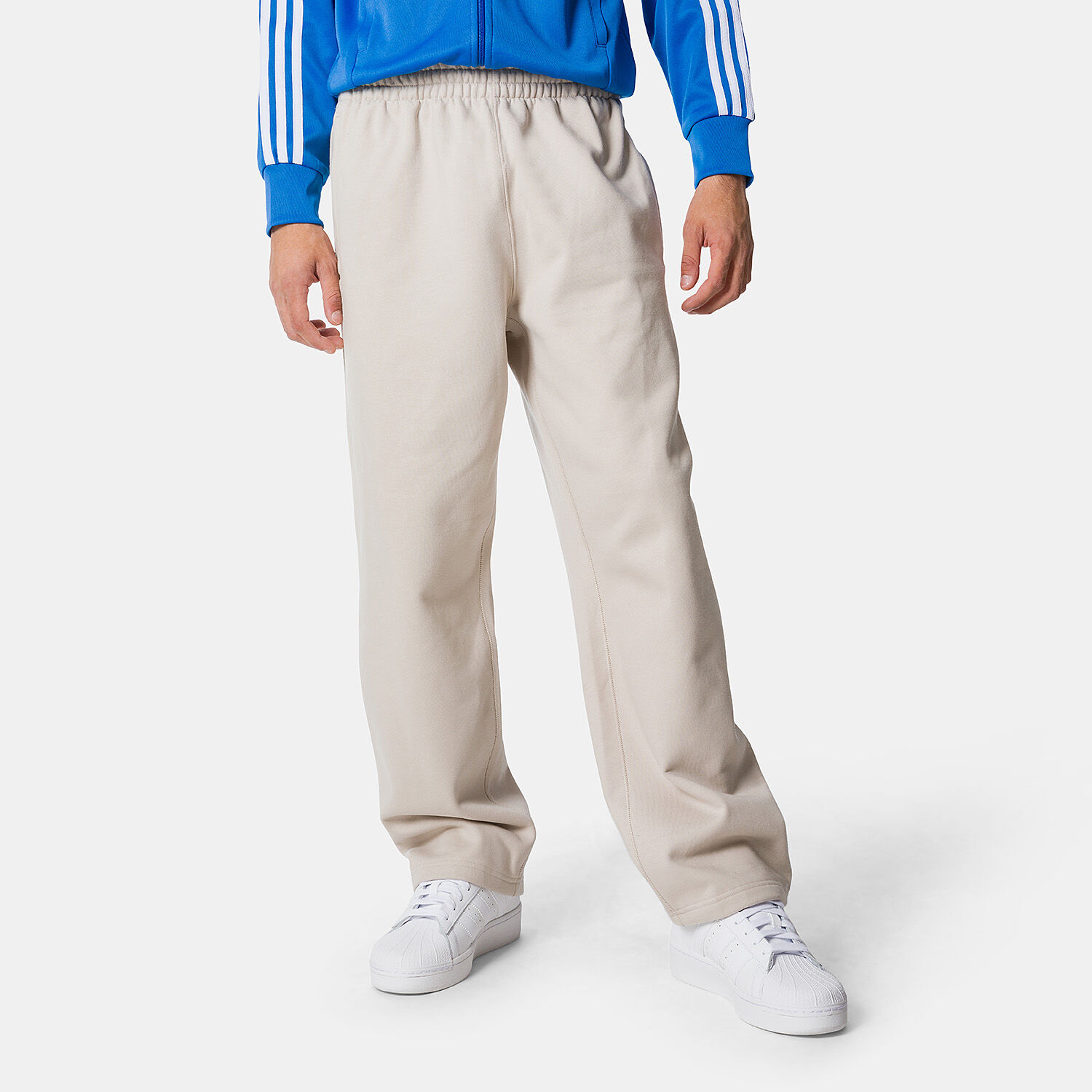Adidas wide leg joggers top